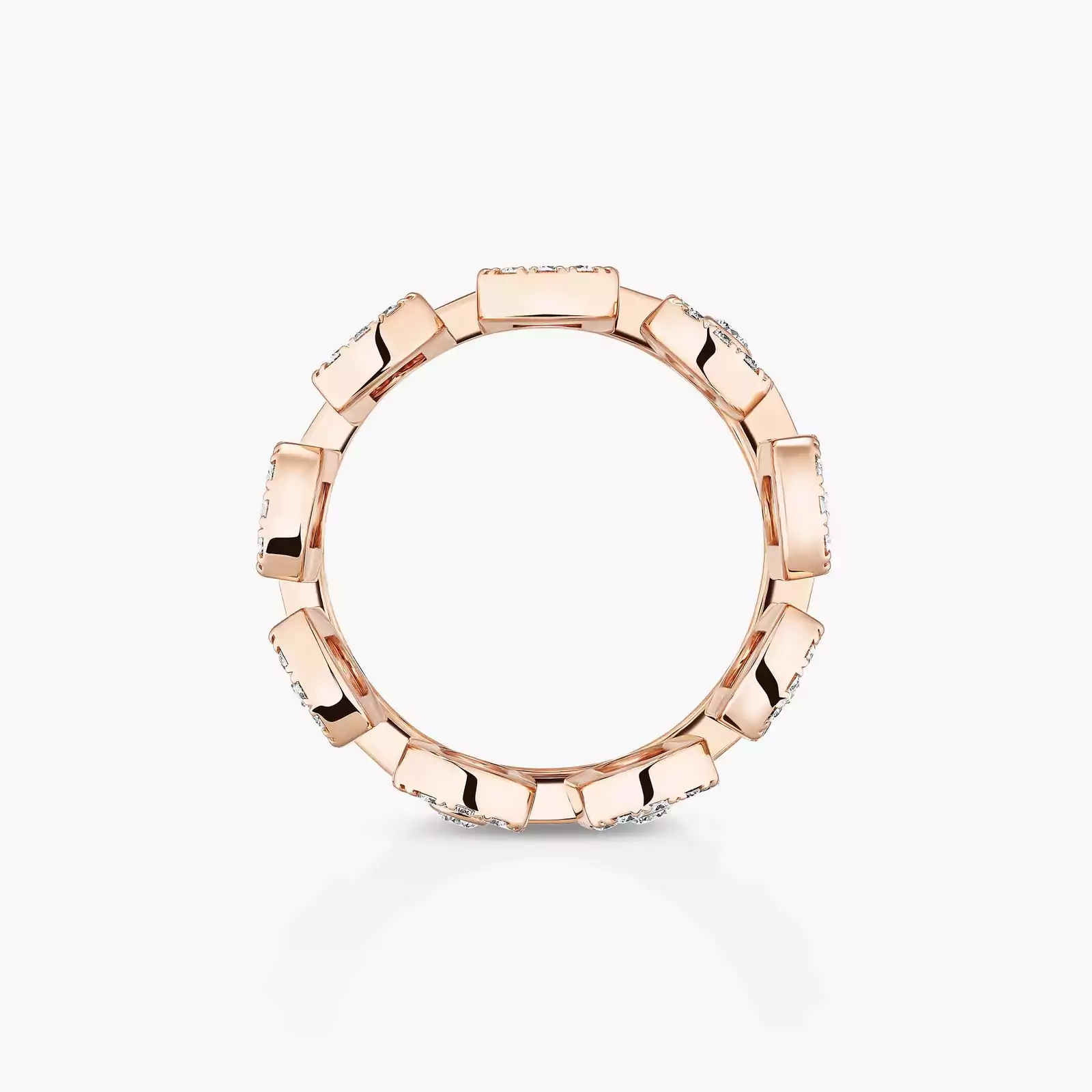 Move Iconica Pavé Pink Gold For Her Diamond Ring 12821-PG