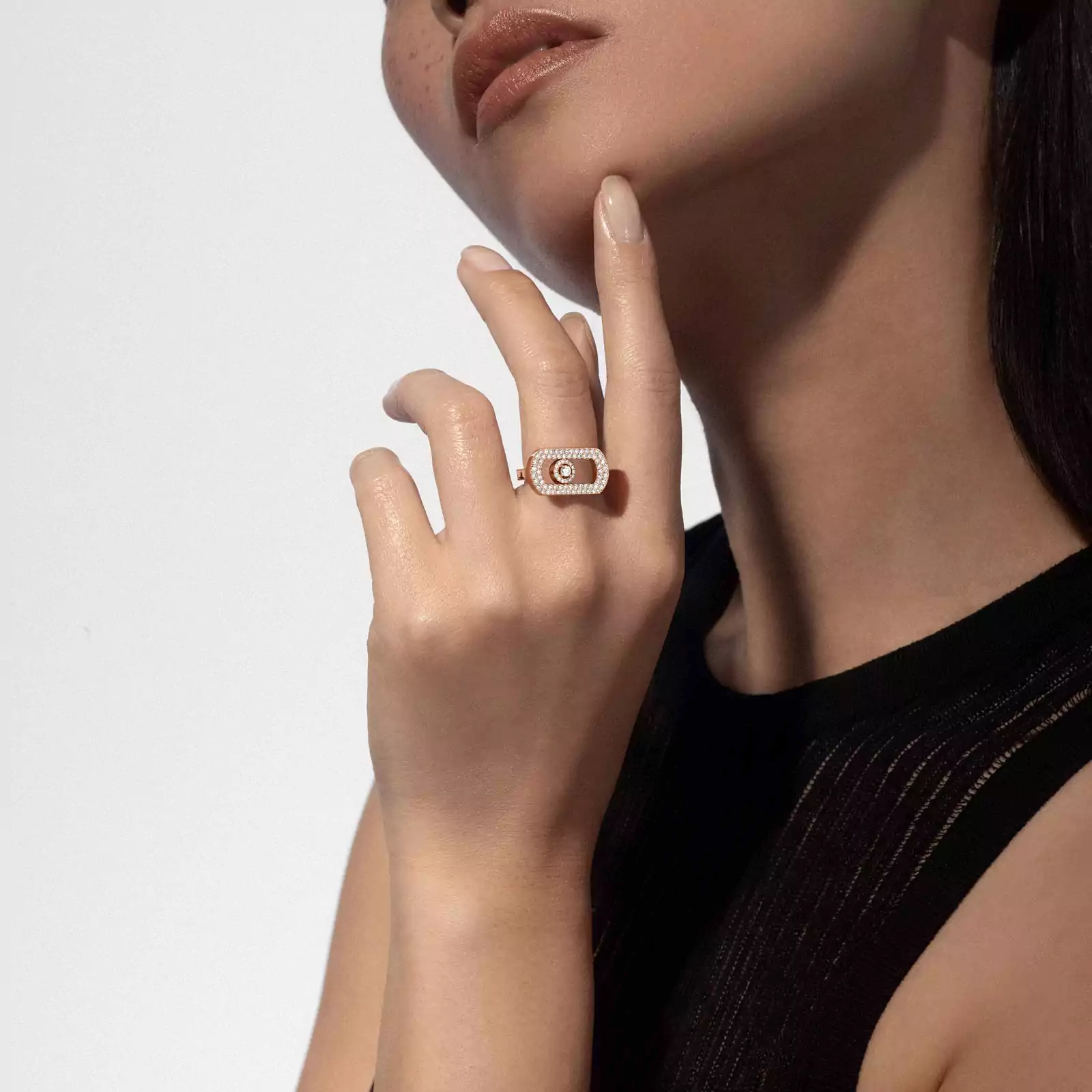 Bague Femme Or Rose Diamond So Move Pavée 12937-PG