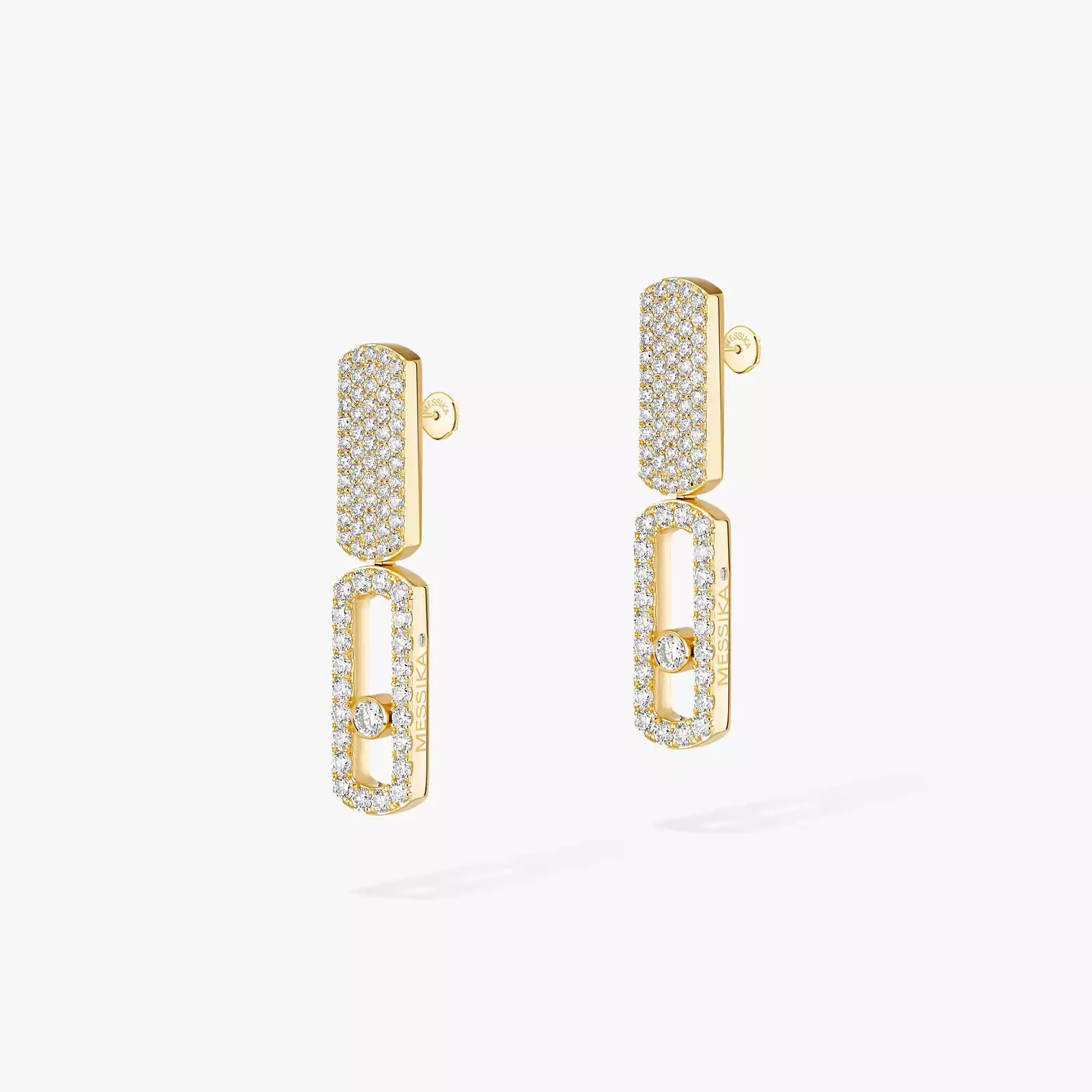 Boucles d'oreilles Femme Or Jaune Diamant Imperial Move GM 13754-YG