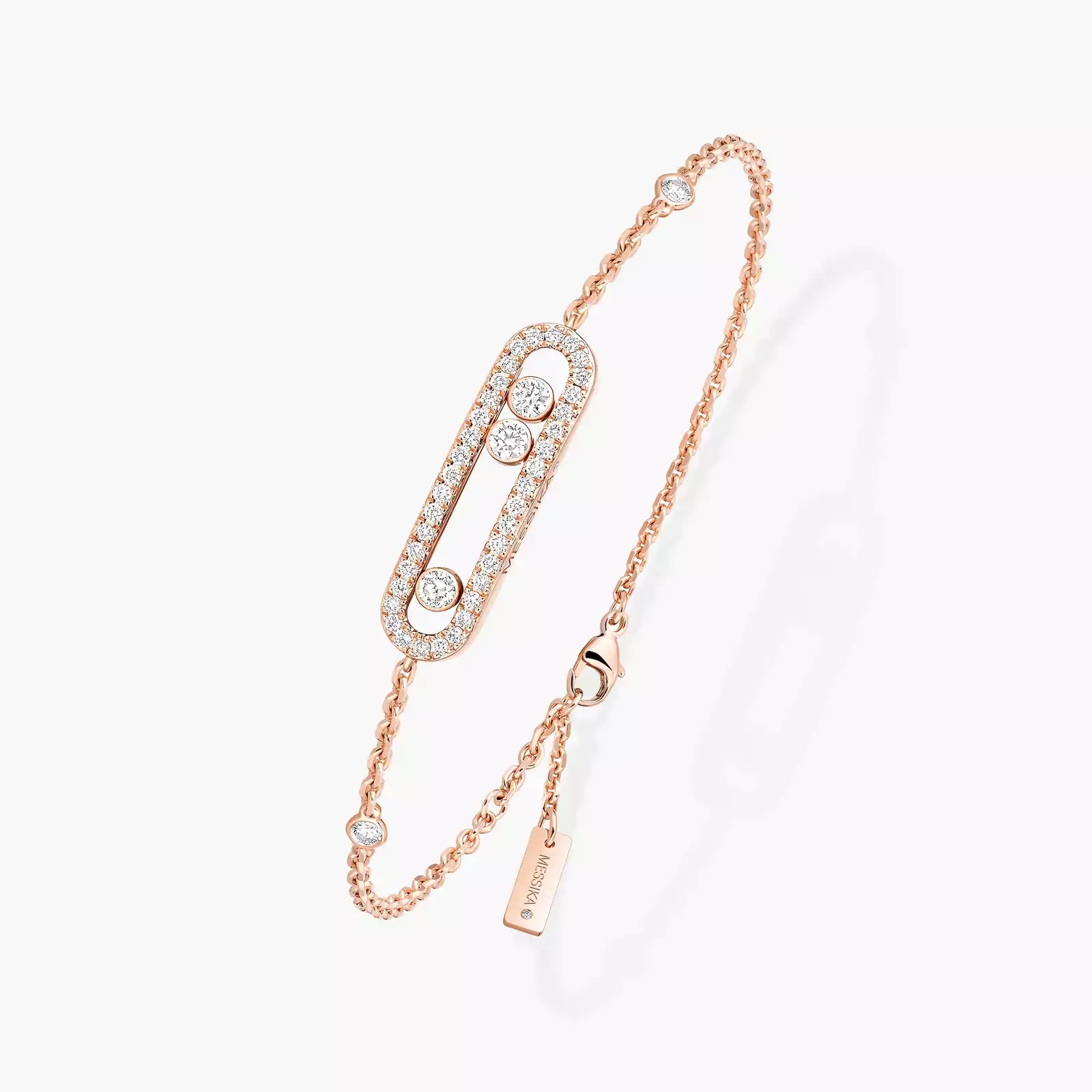 Baby Move Pavé  Pink Gold For Her Diamond Bracelet 04325-PG