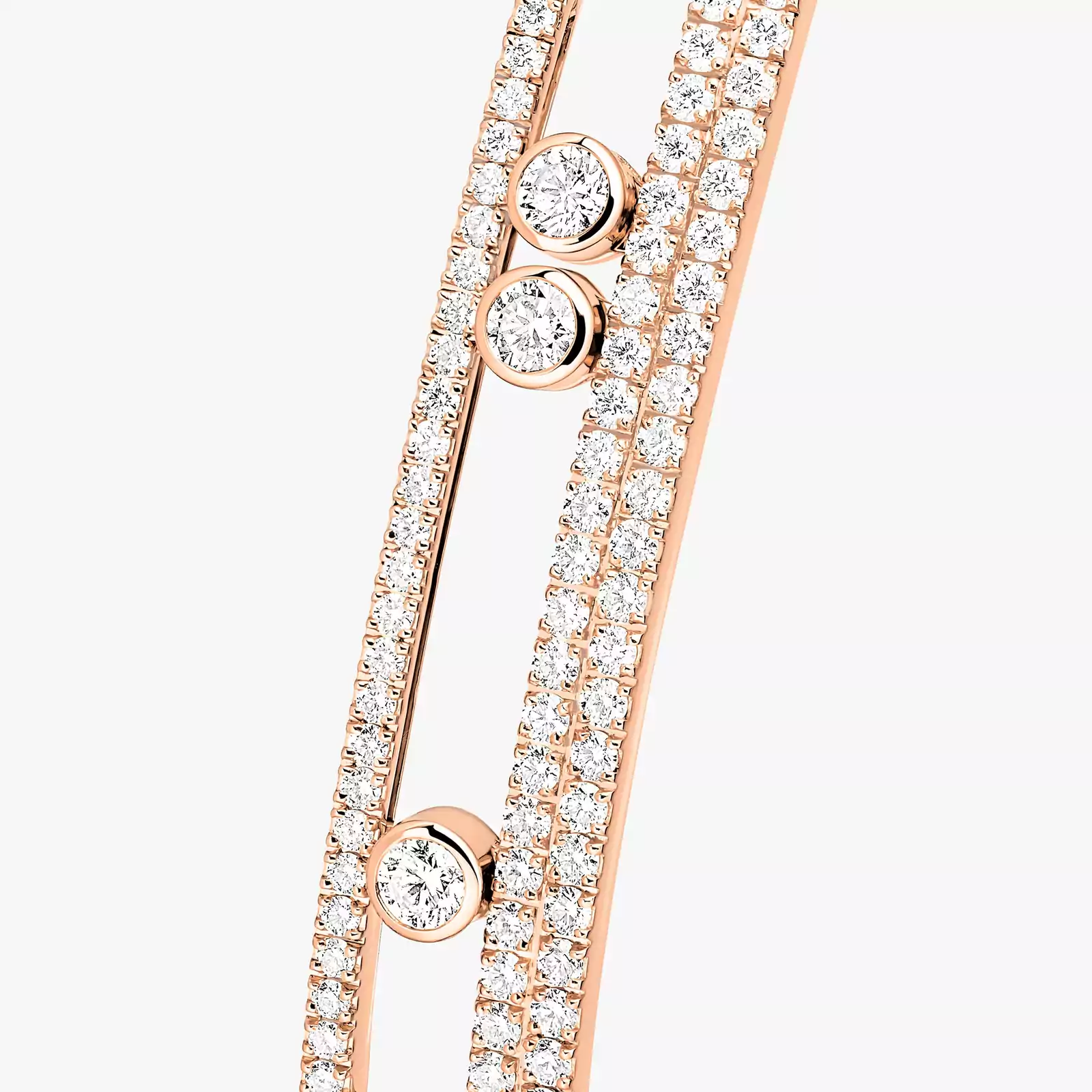 Move Romane Pavé Bangle Pink Gold For Her Diamond Bracelet 13914-PG