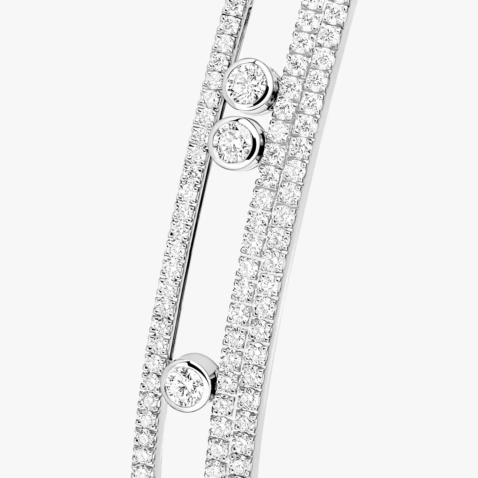 Move Romane Pavé Bangle White Gold For Her Diamond Bracelet 13914-WG