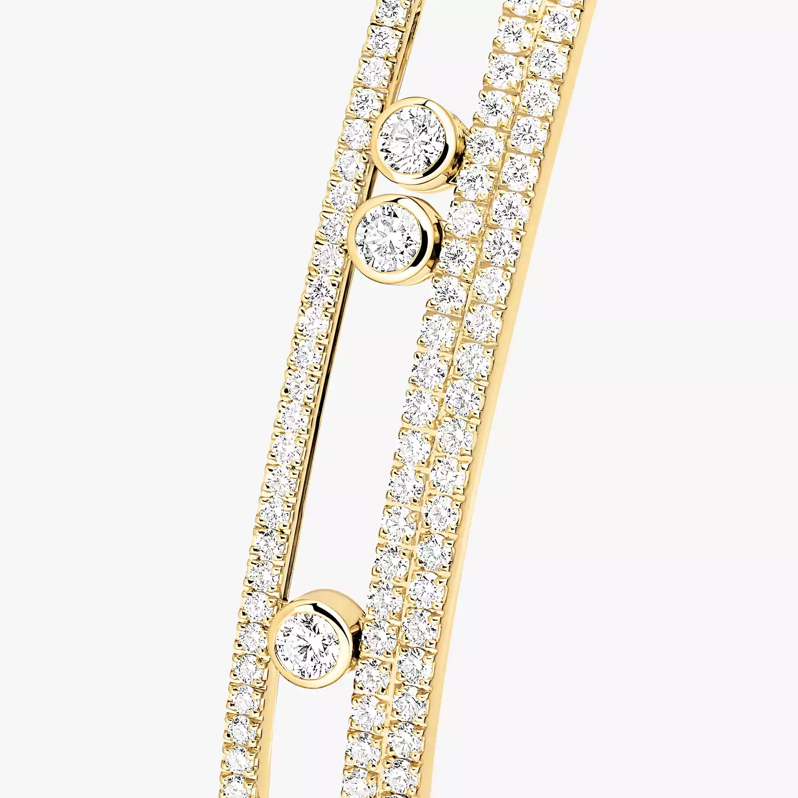Move Romane Pavé Bangle Yellow Gold For Her Diamond Bracelet 13914-YG