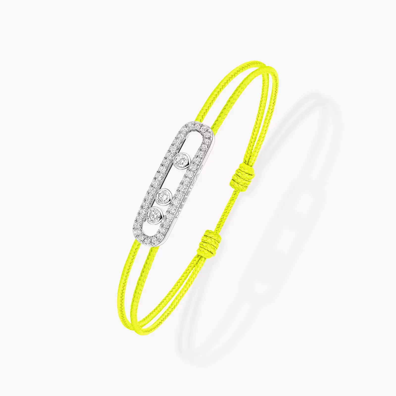 Messika CARE(S) Yellow Cord Pavé Bracelet White Gold For Her Diamond Bracelet 14655-WG