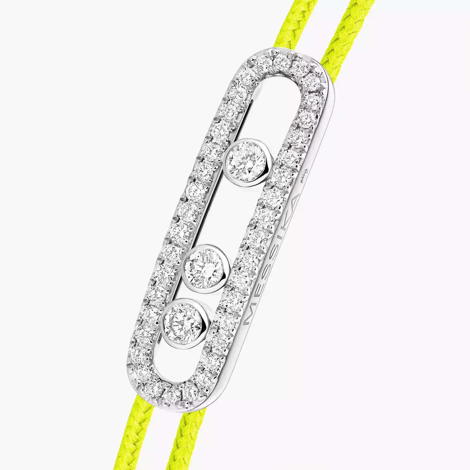 Messika CARE(S) Yellow Cord Pavé Bracelet White Gold For Her Diamond Bracelet 14655-WG
