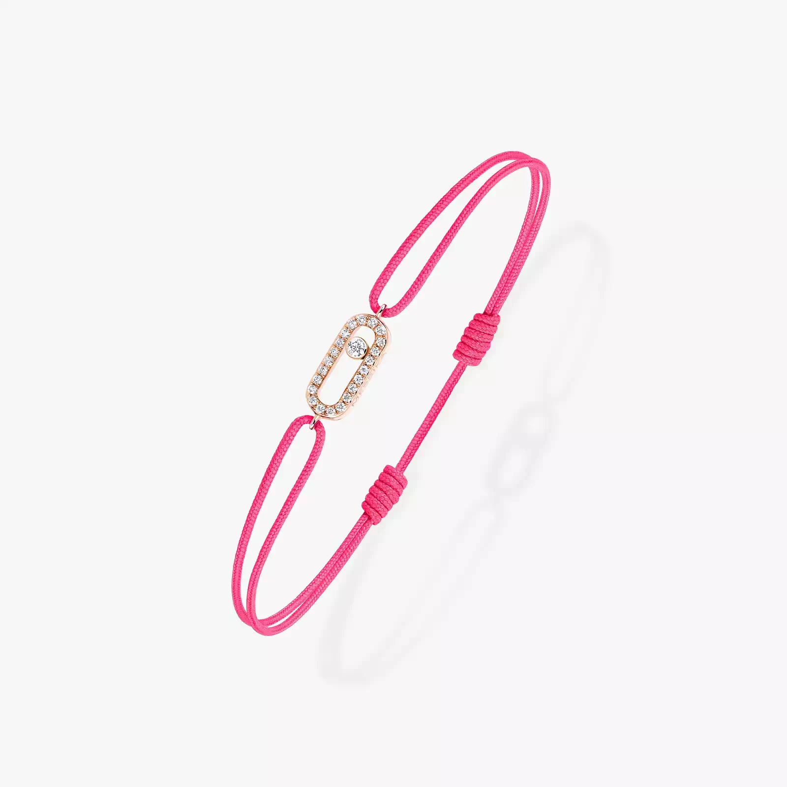 Move Uno Pink Cord Bracelet Pink Gold For Her Diamond Bracelet 13290-PG