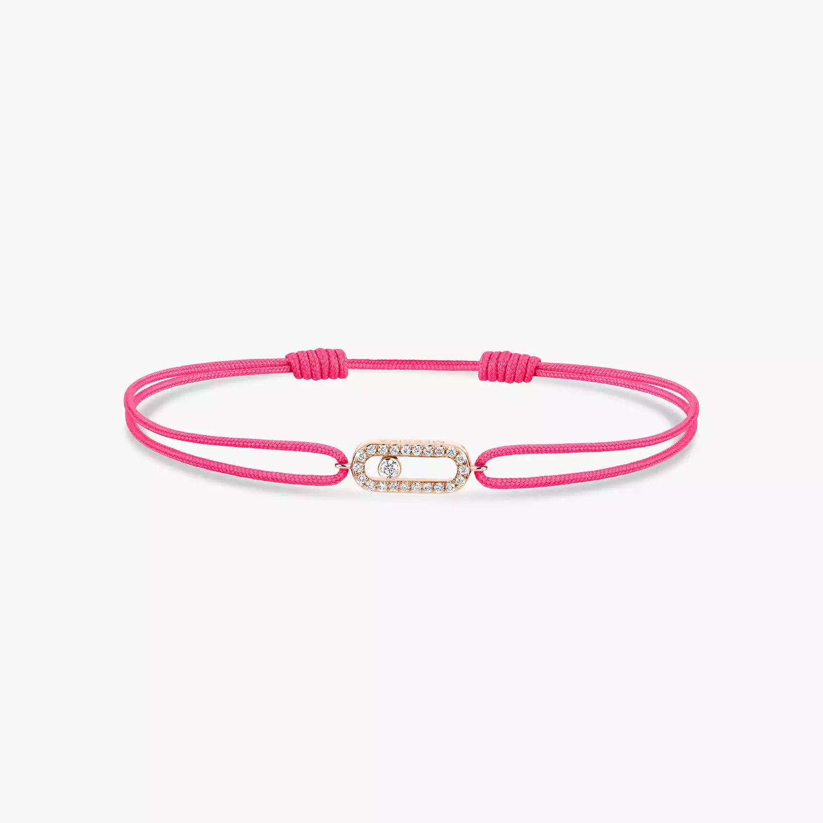 Move Uno Pink Cord Bracelet Pink Gold For Her Diamond Bracelet 13290-PG