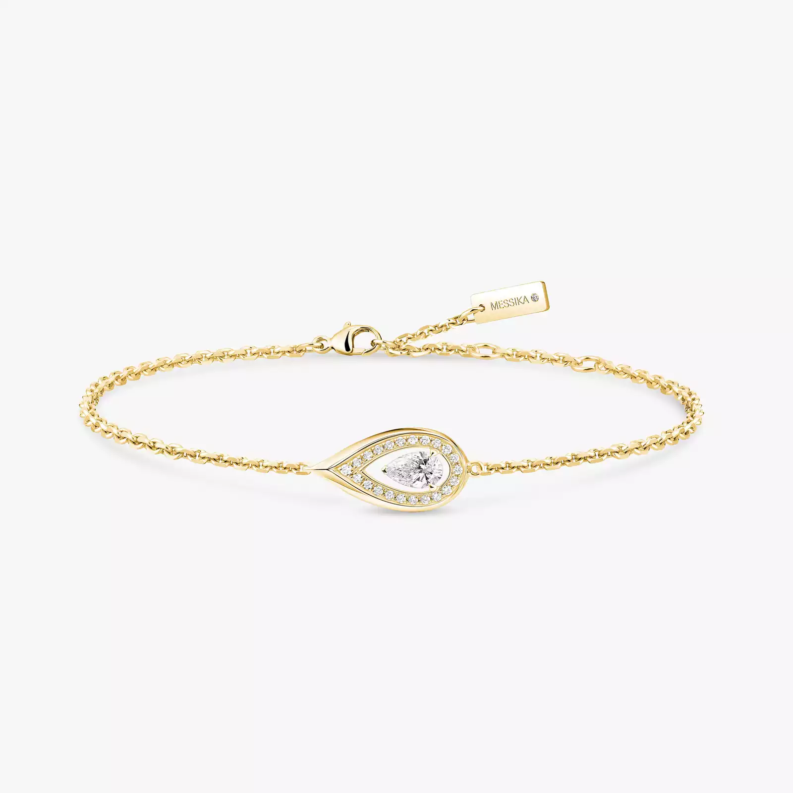 Fiery 0.10ct Yellow Gold For Her Diamond Bracelet 14238-YG