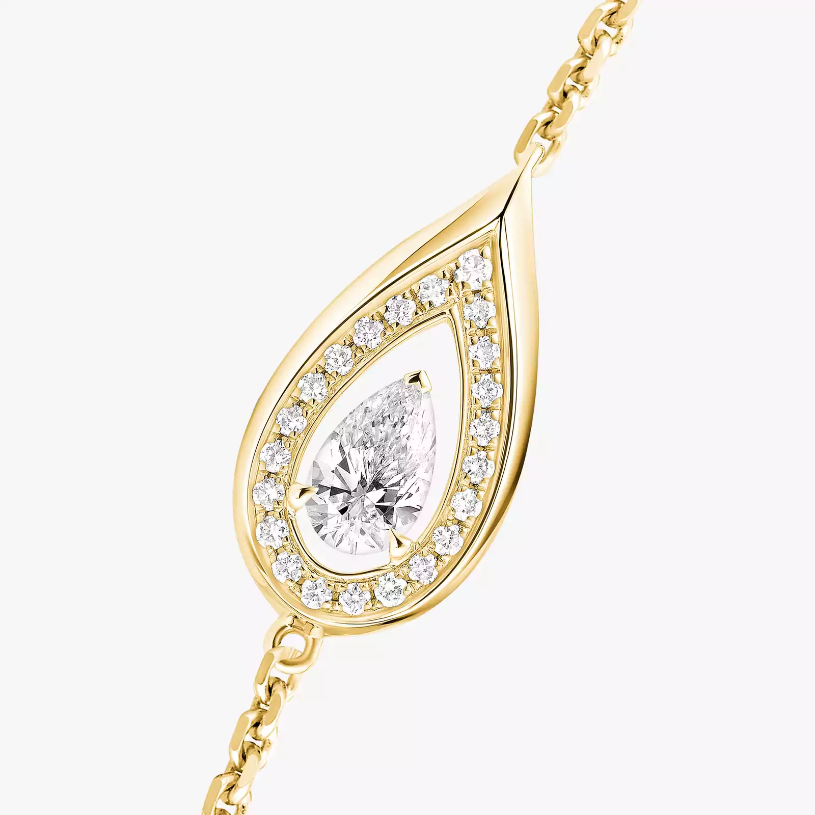 Fiery 0.10ct Yellow Gold For Her Diamond Bracelet 14238-YG