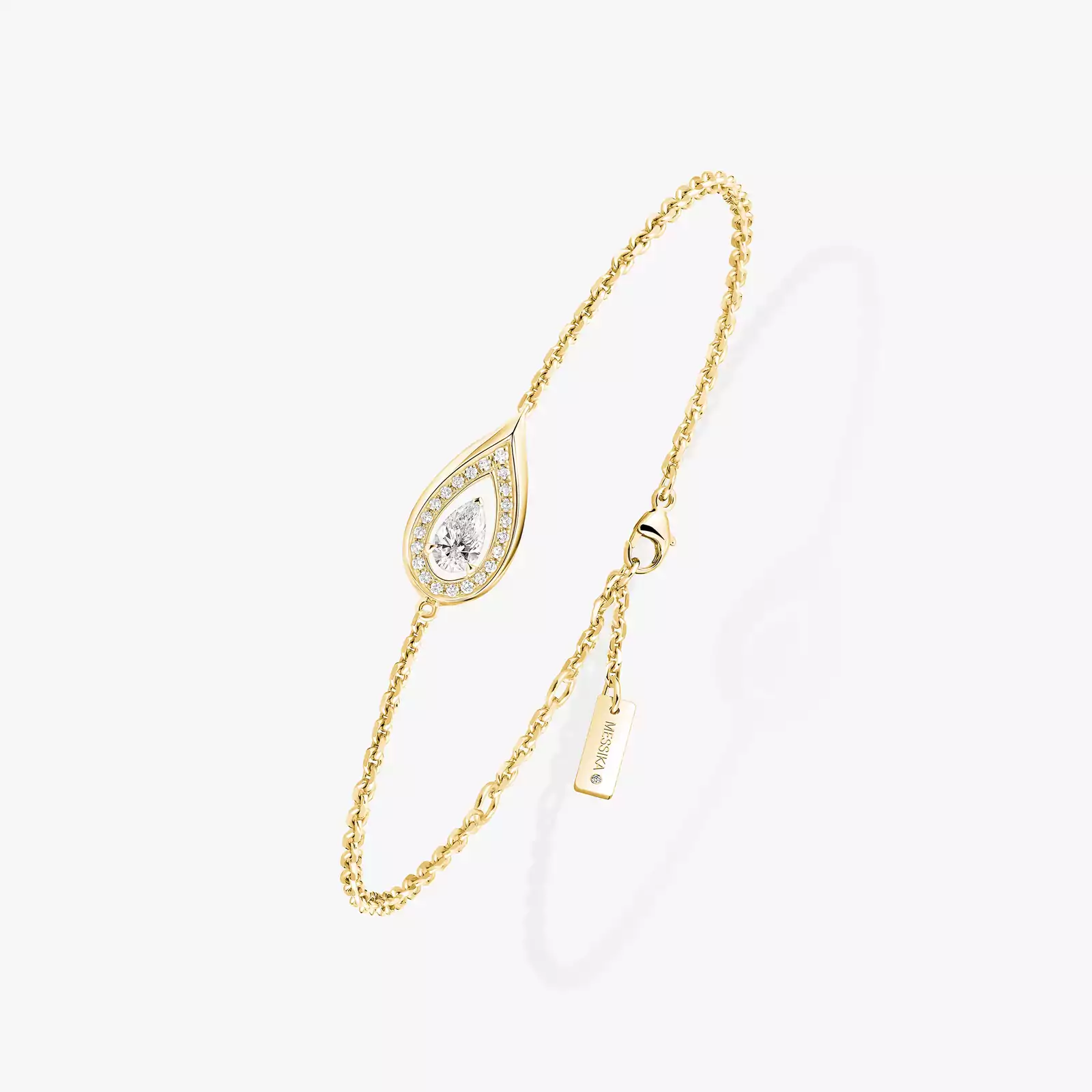 Fiery 0.10ct Yellow Gold For Her Diamond Bracelet 14238-YG