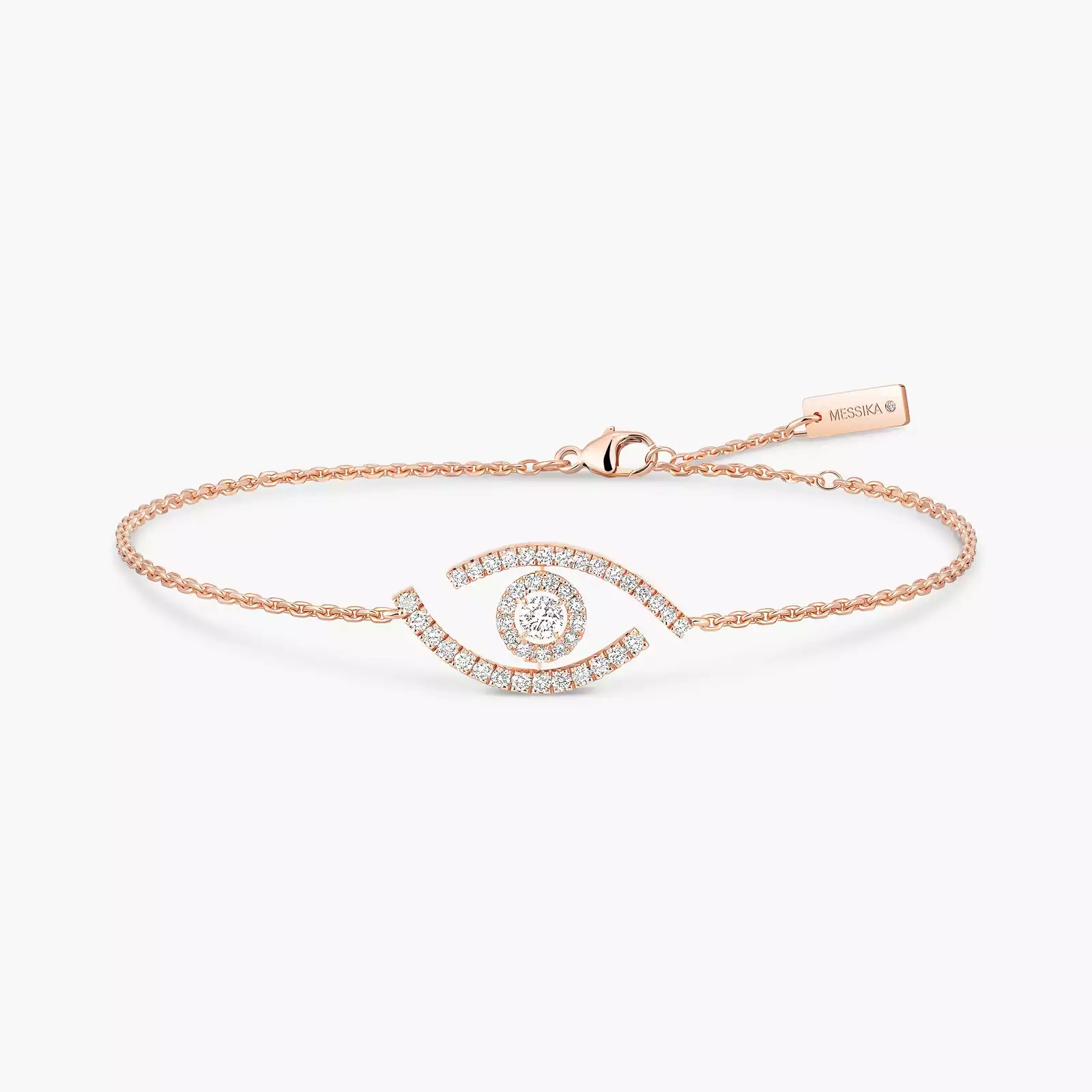 Lucky Eye Pavé Pink Gold For Her Diamond Bracelet 10035-PG