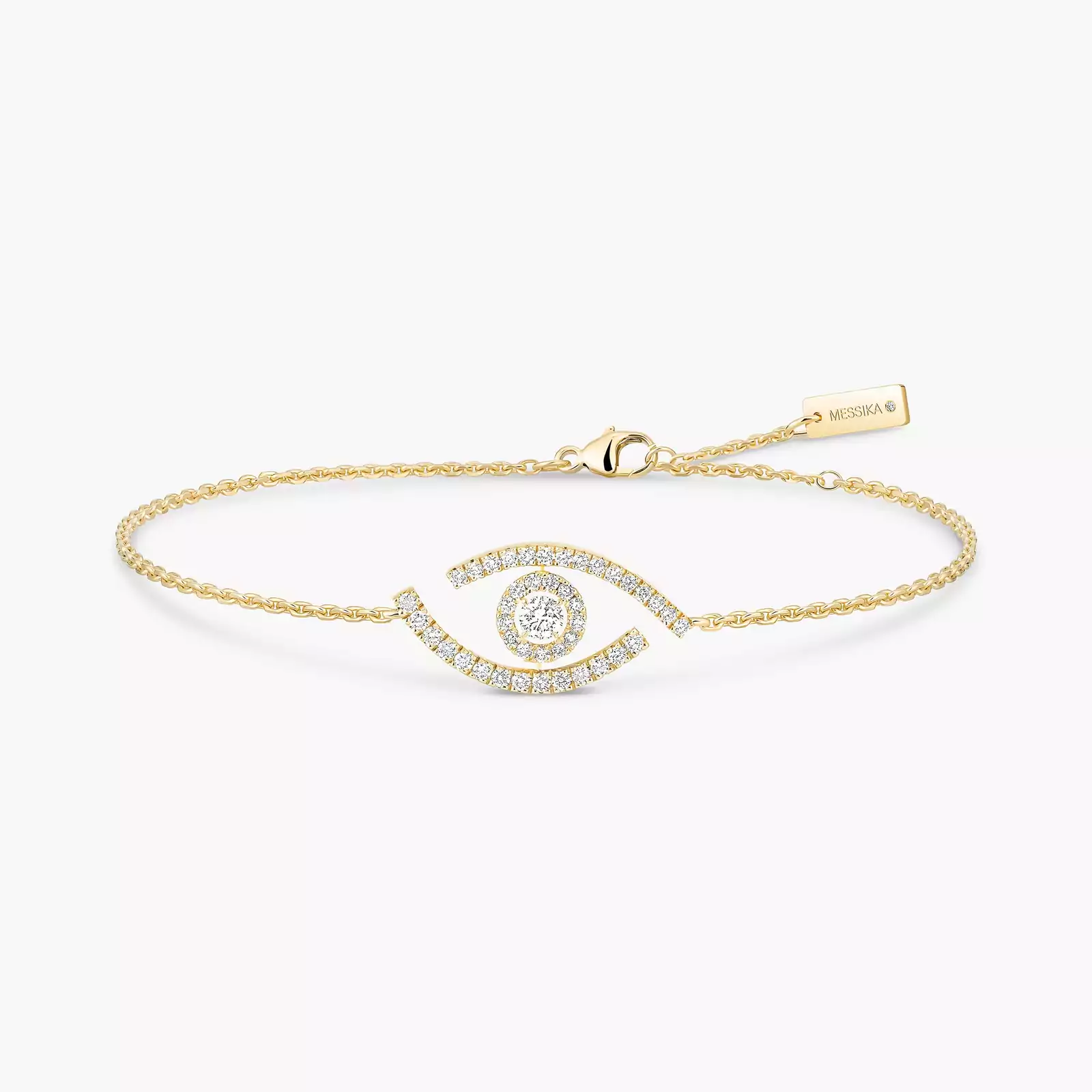 Lucky Eye Pavé Yellow Gold For Her Diamond Bracelet 10035-YG