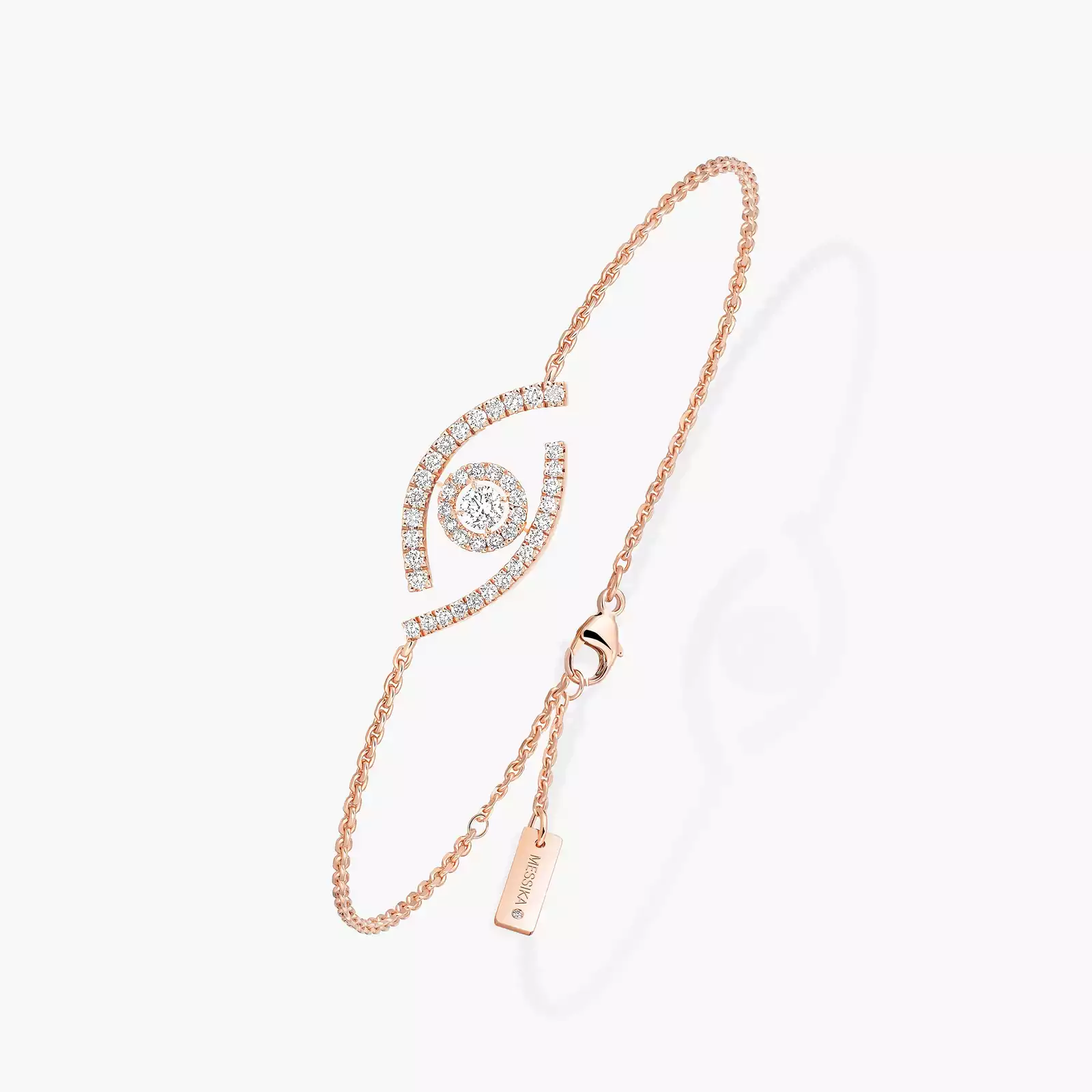Lucky Eye Pavé Pink Gold For Her Diamond Bracelet 10035-PG