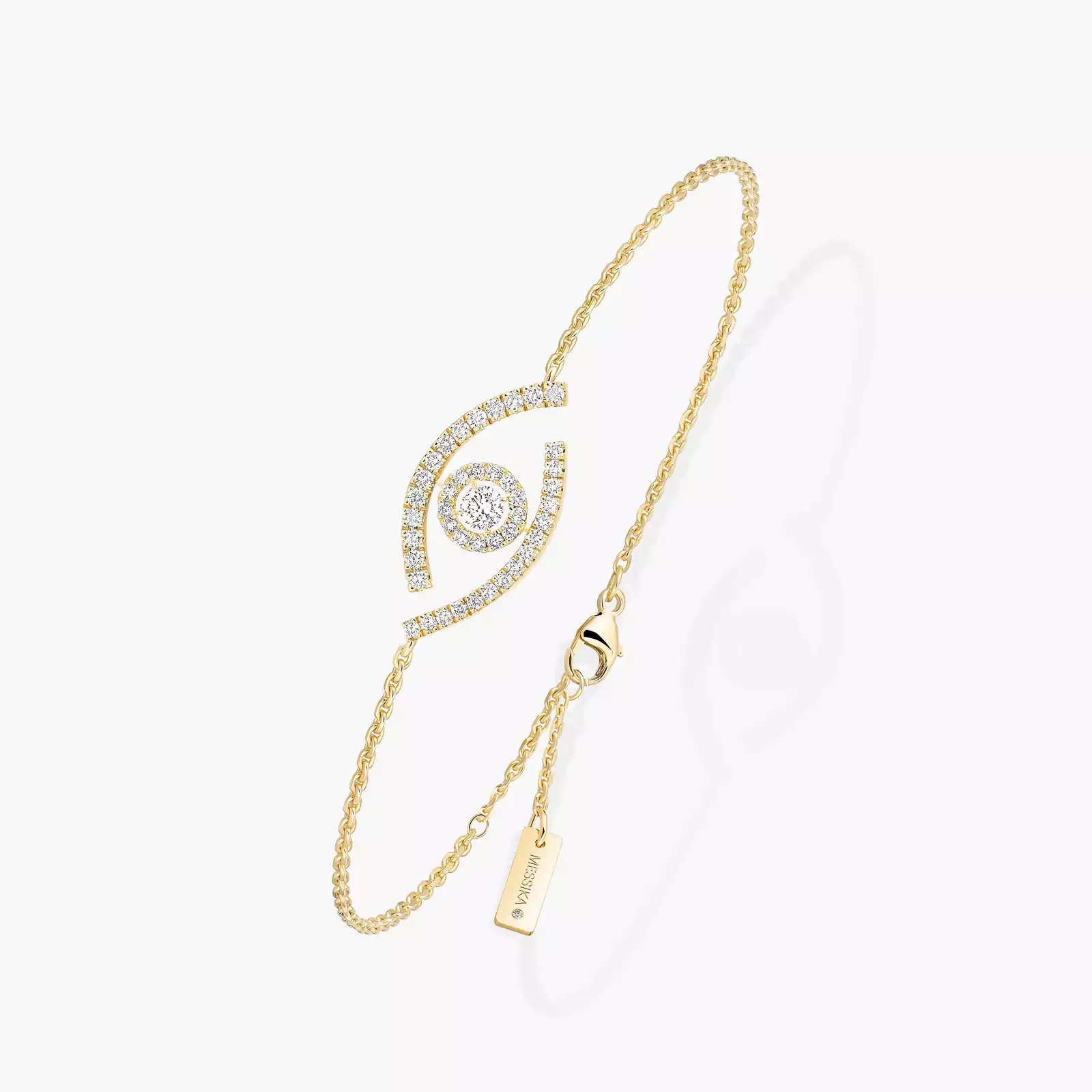 Lucky Eye Pavé Yellow Gold For Her Diamond Bracelet 10035-YG