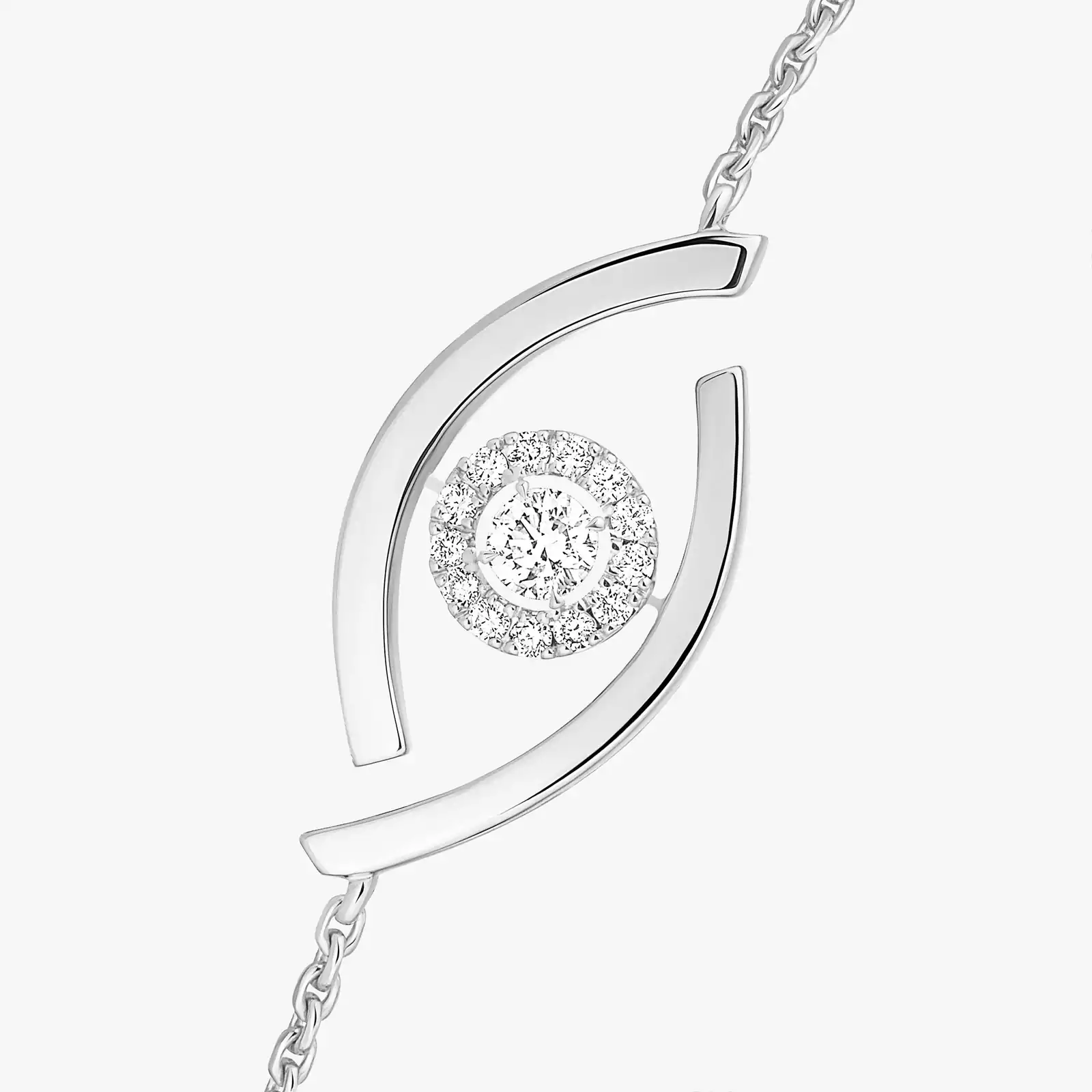 Lucky Eye White Gold For Her Diamond Bracelet 10034-WG