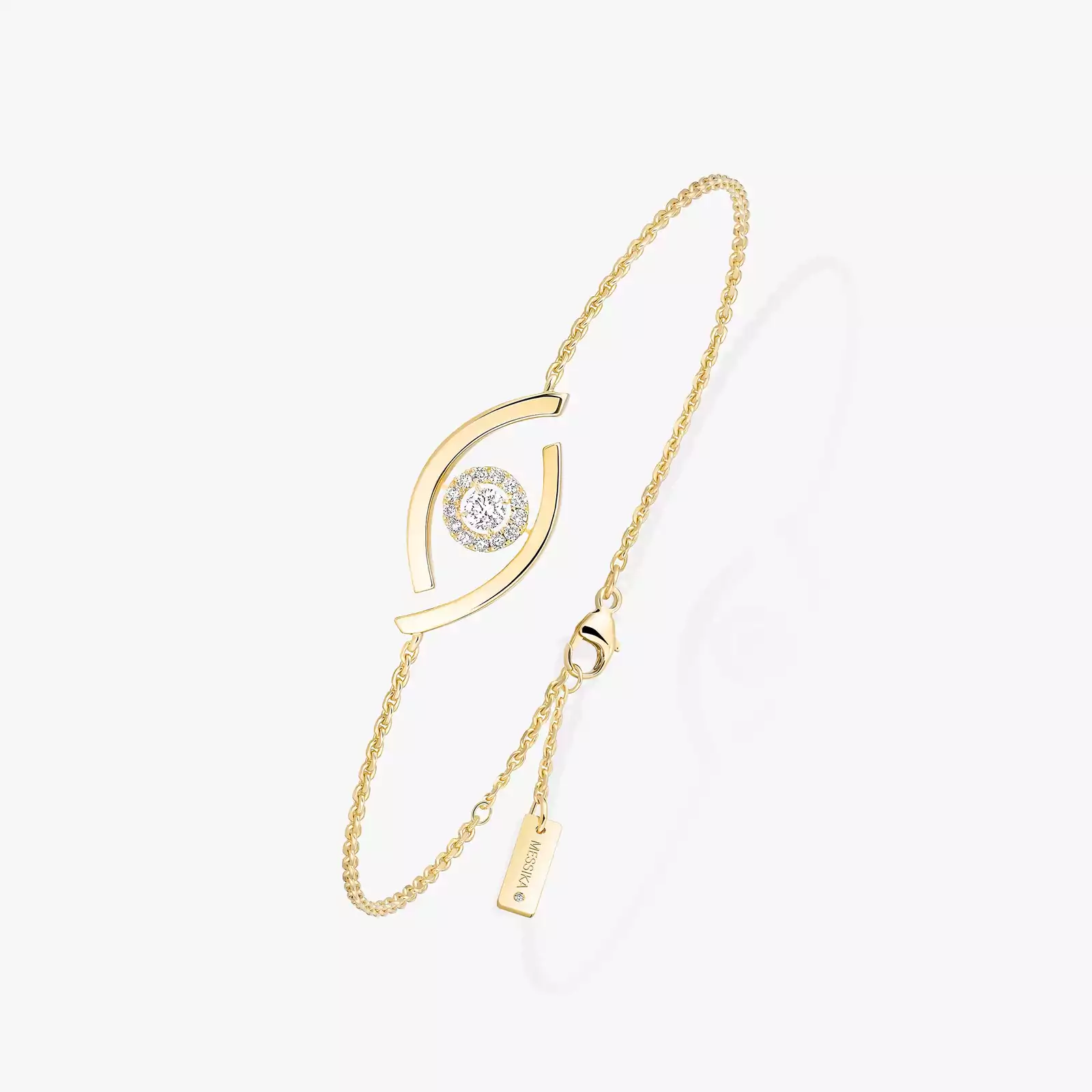 Bracelet For Her Yellow Gold Diamond Lucky Eye 10034-YG