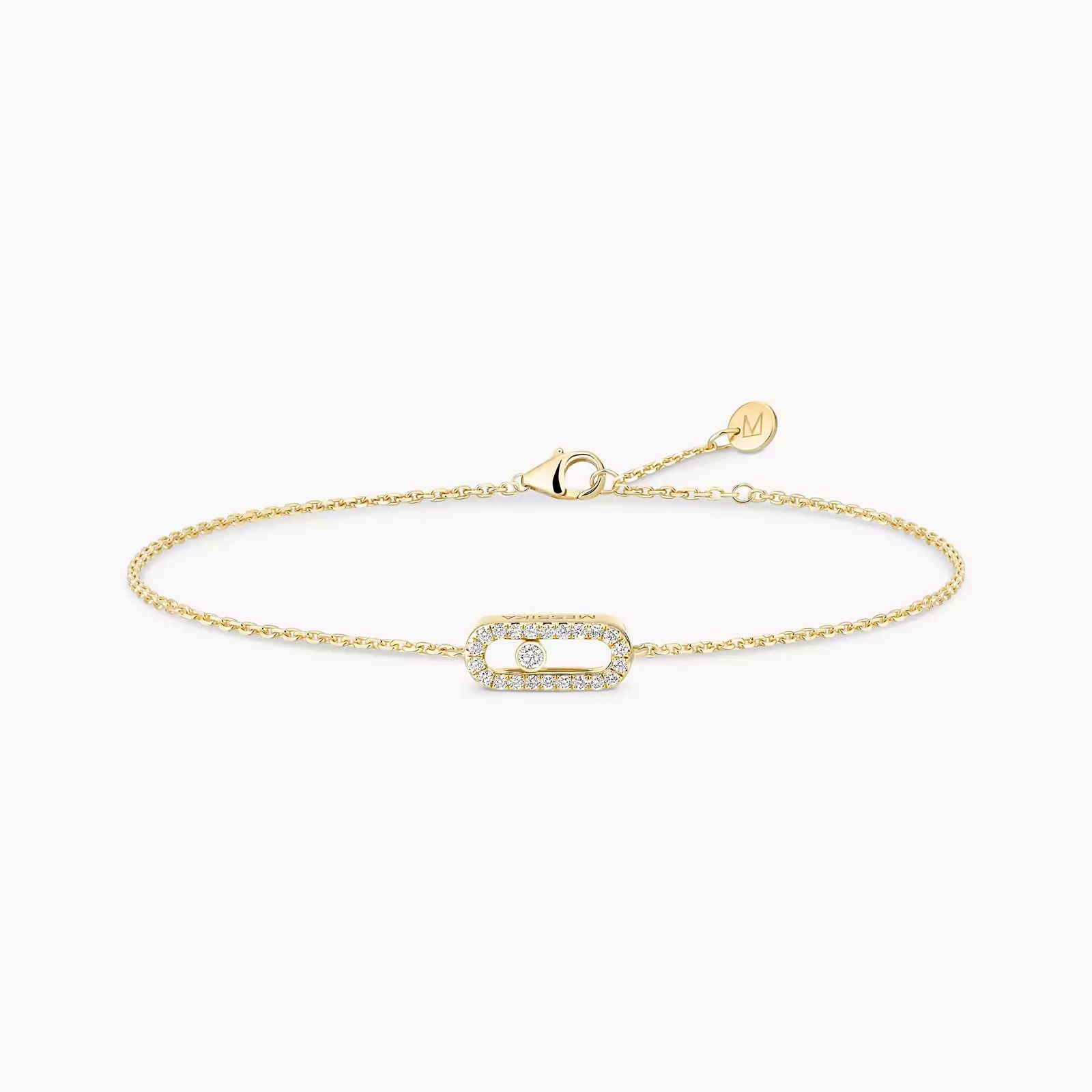 Messika CARE(S) Pavé Bracelet Yellow Gold For Her Diamond Bracelet 12075-YG