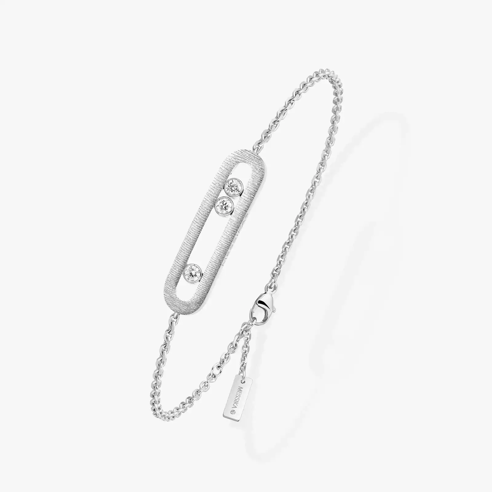 Move Classique Ciselé White Gold For Her Bracelet 14586-WG