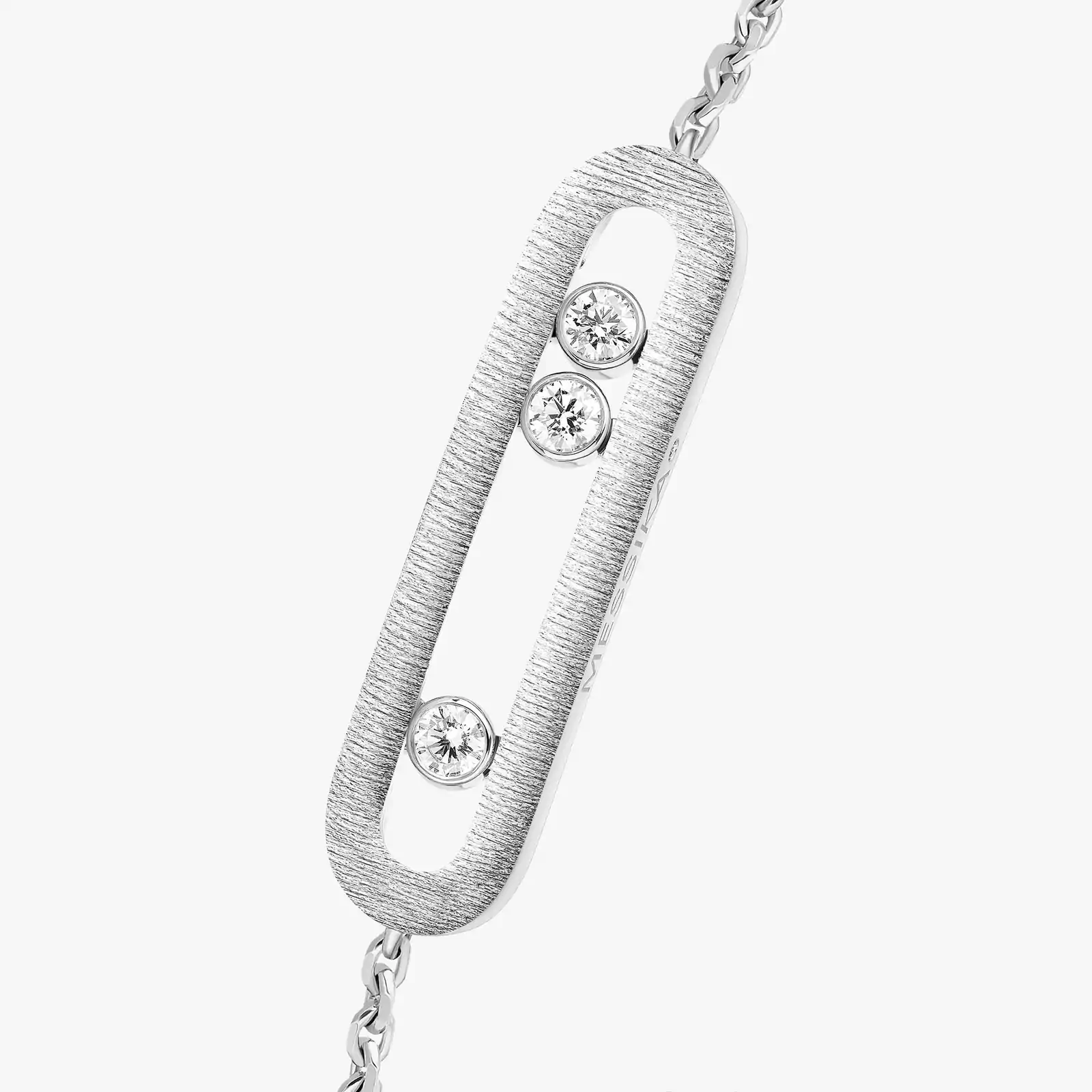 Move Classique Ciselé White Gold For Her Bracelet 14586-WG