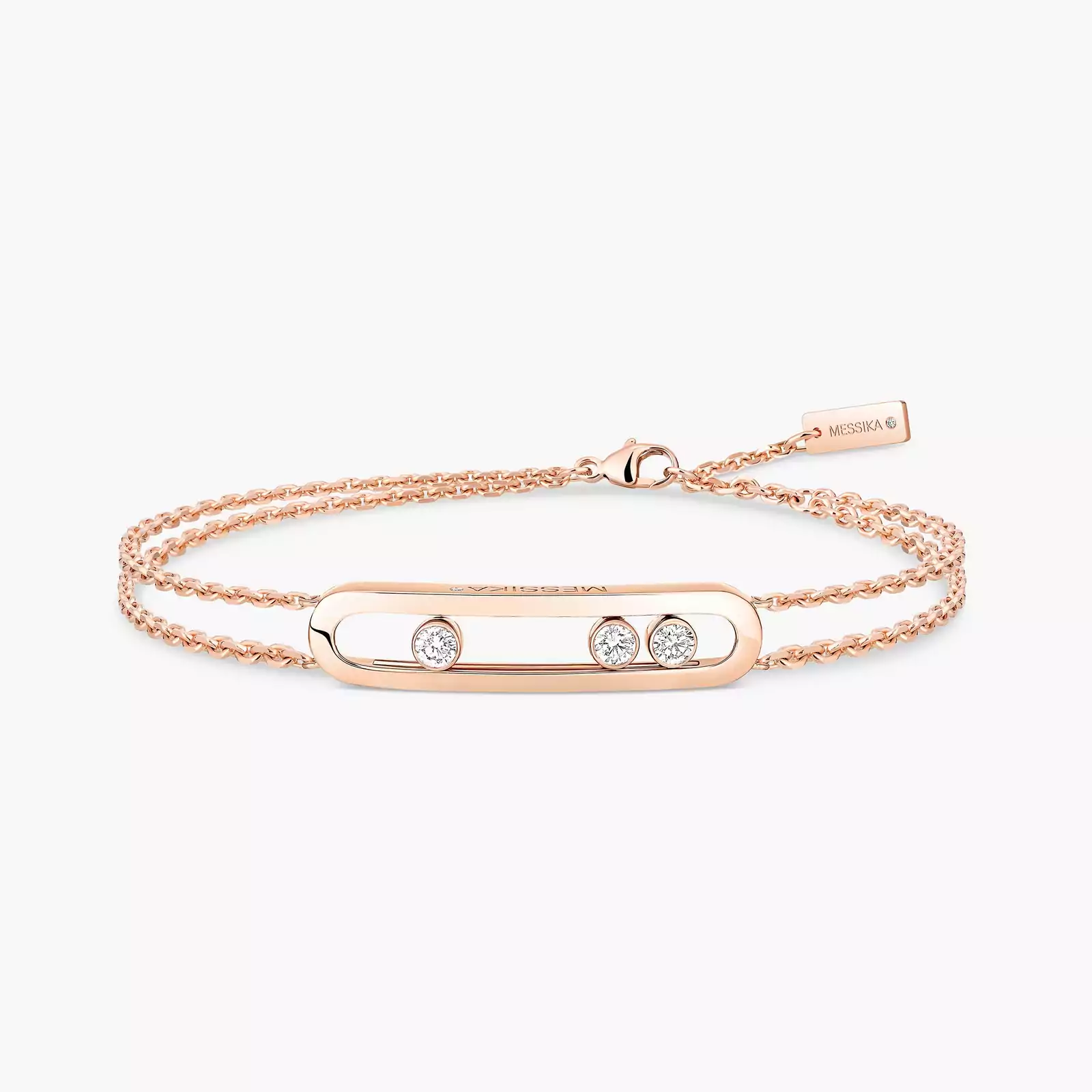 Bracelet Femme Or Rose Diamant Move Classique 03996-PG