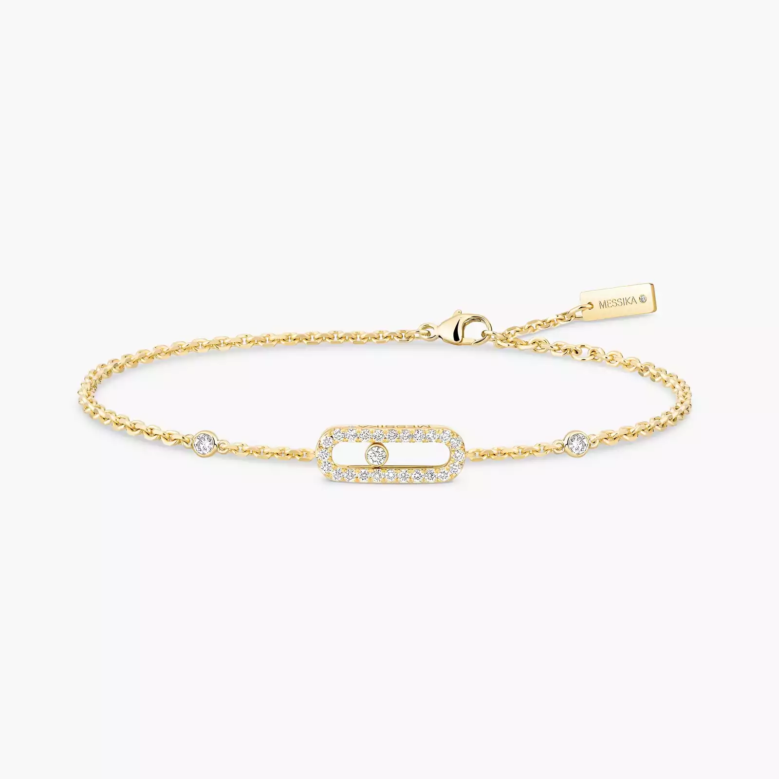 Move Uno Pavé Yellow Gold For Her Diamond Bracelet 04706-YG