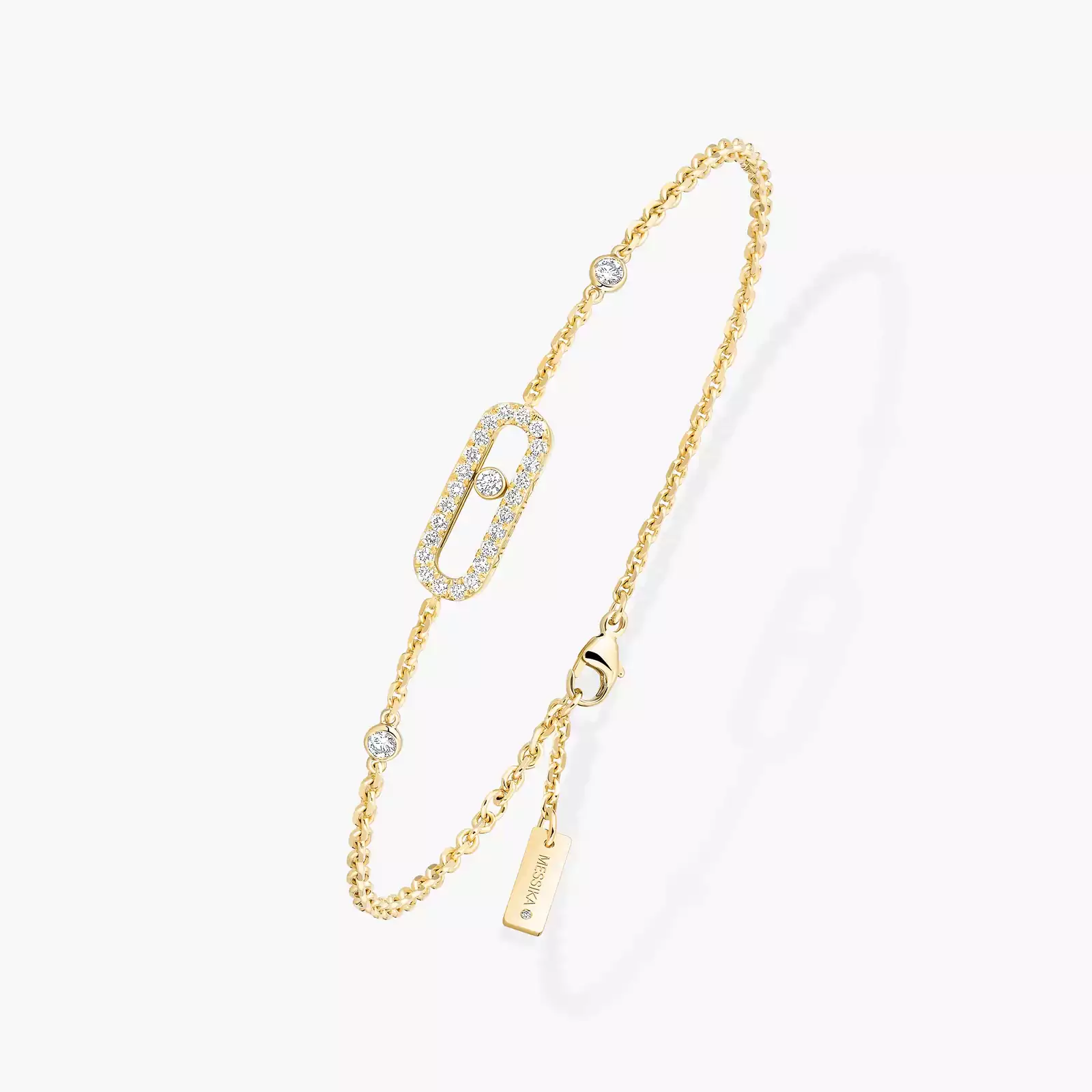 Move Uno Pavé Yellow Gold For Her Diamond Bracelet 04706-YG