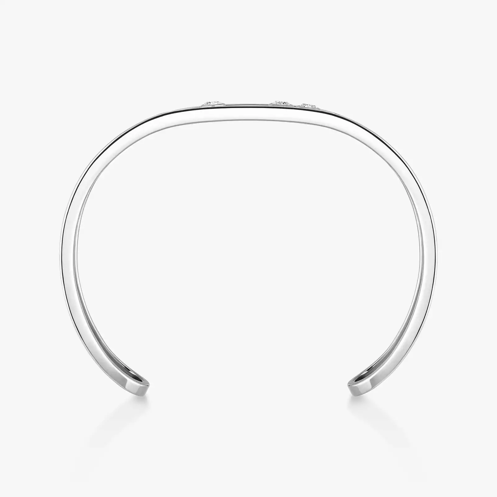 Move Joaillerie Bangle Large Size White Gold For Her Diamond Bracelet 13725-WG