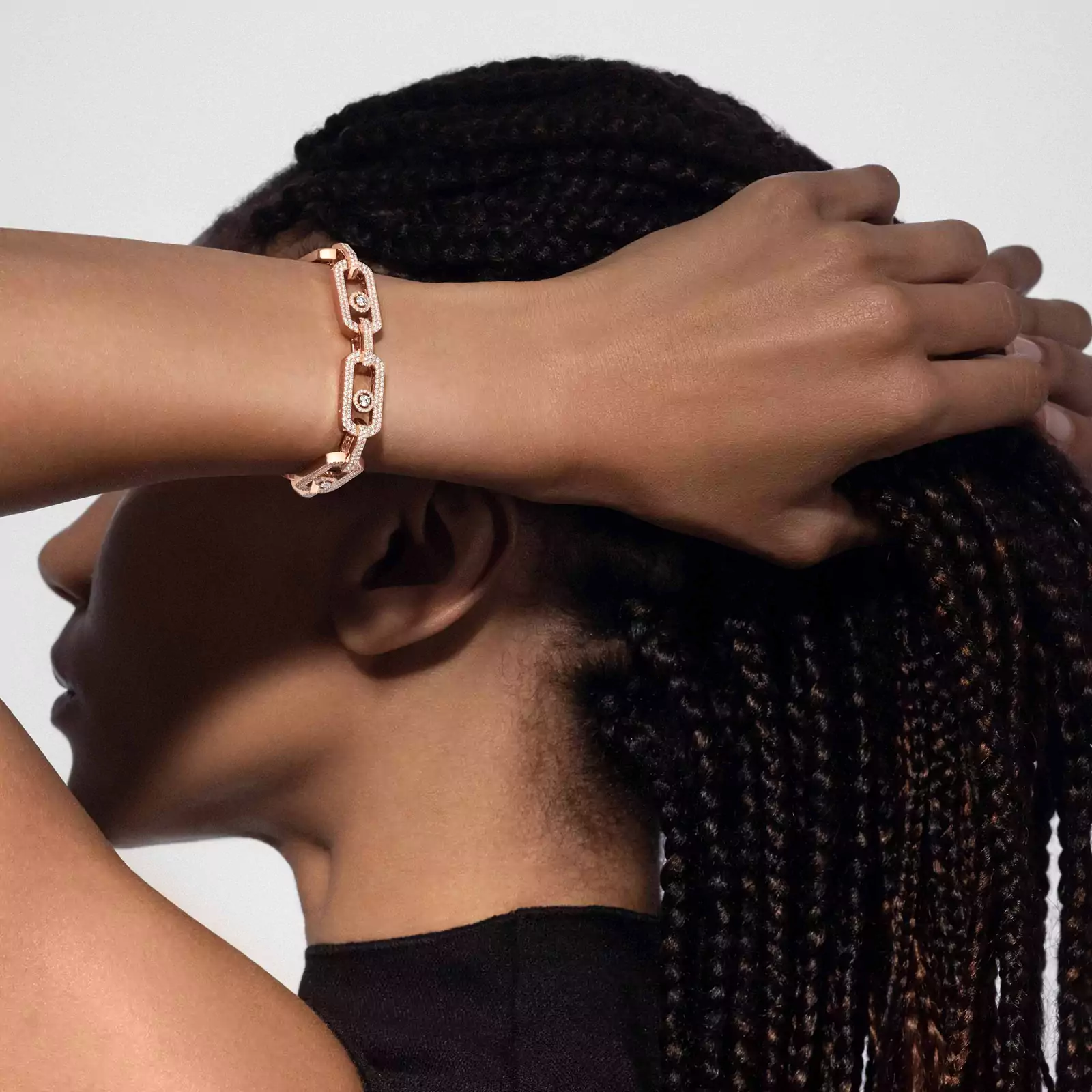 Pulsera Mujer Oro rosa Diamante So Move XL con Pavé 12942-PG