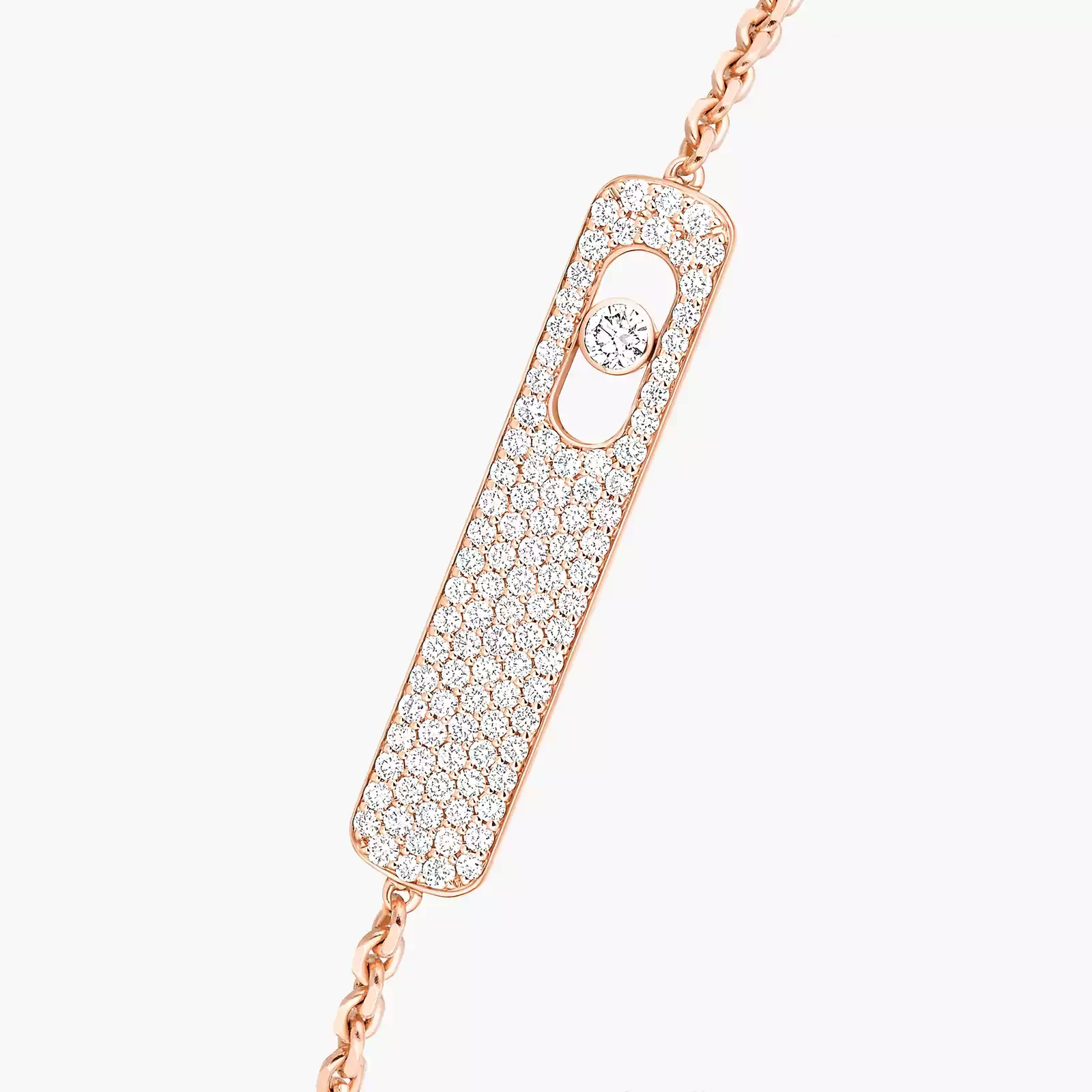 My First Diamond Pavé  Pink Gold For Her Diamond Bracelet 07535-PG