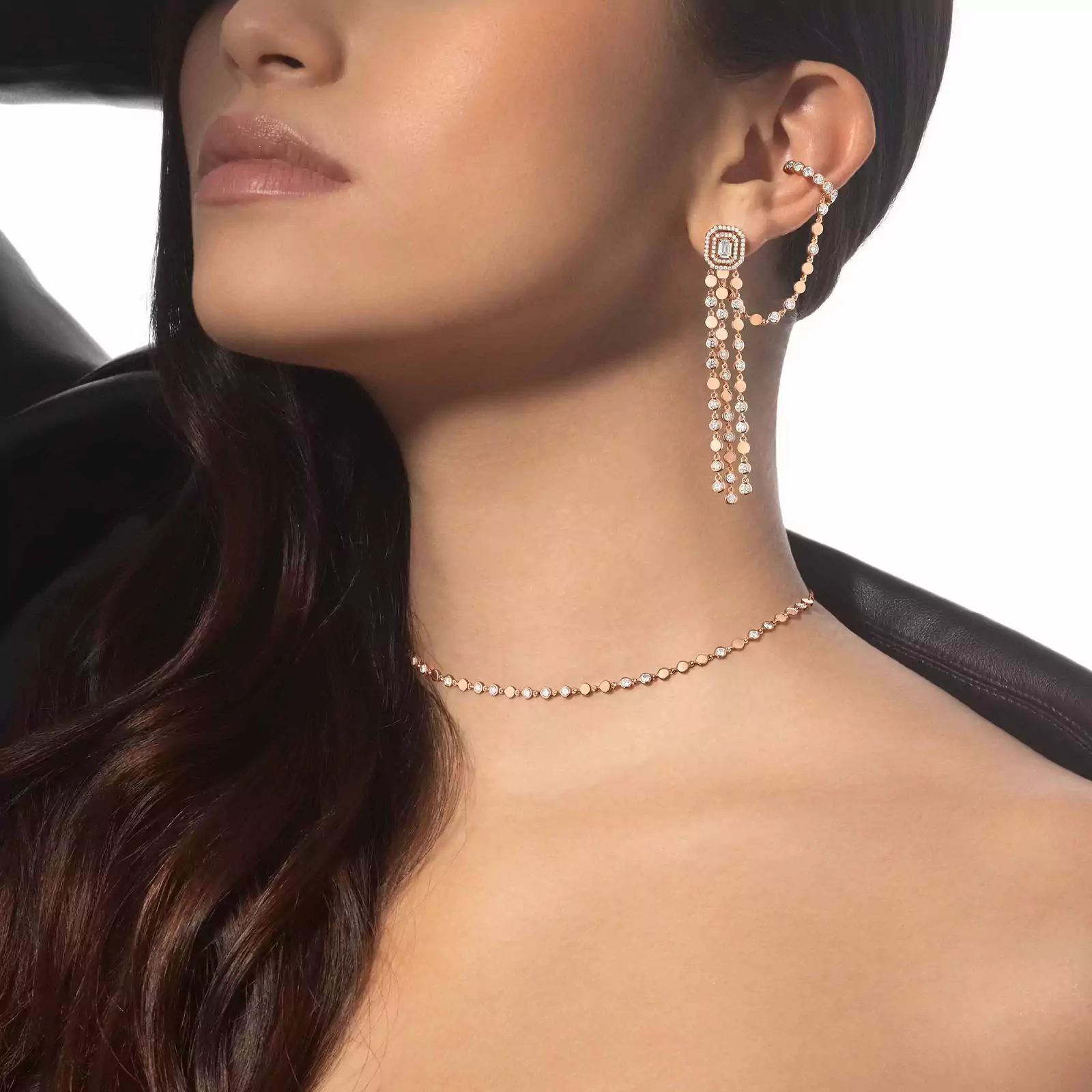 Collier Femme Or Rose Diamond Collier D-Vibes PM 12351-PG