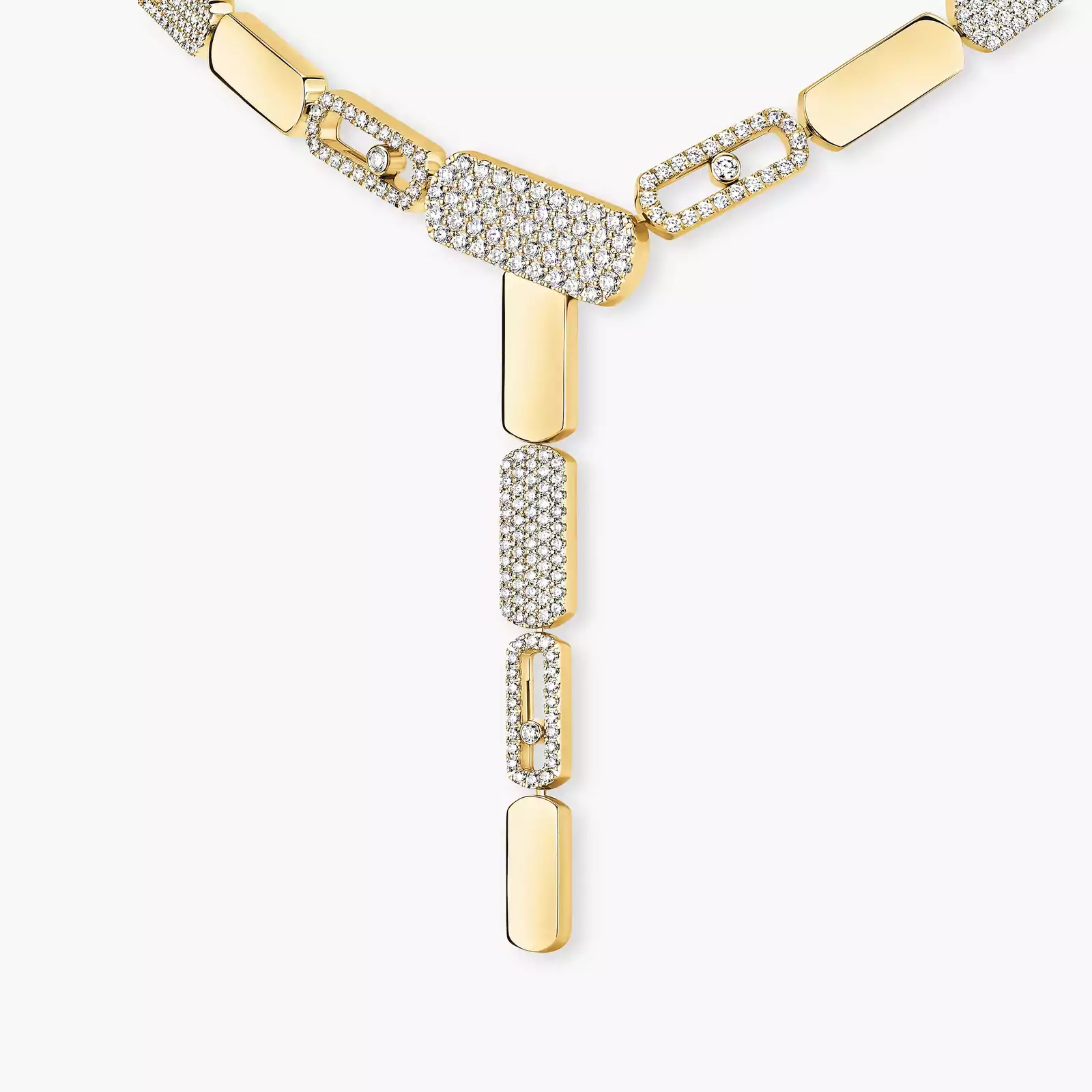 Imperial Move SM Tie Necklace Yellow Gold For Her Diamond Necklace 14220-YG