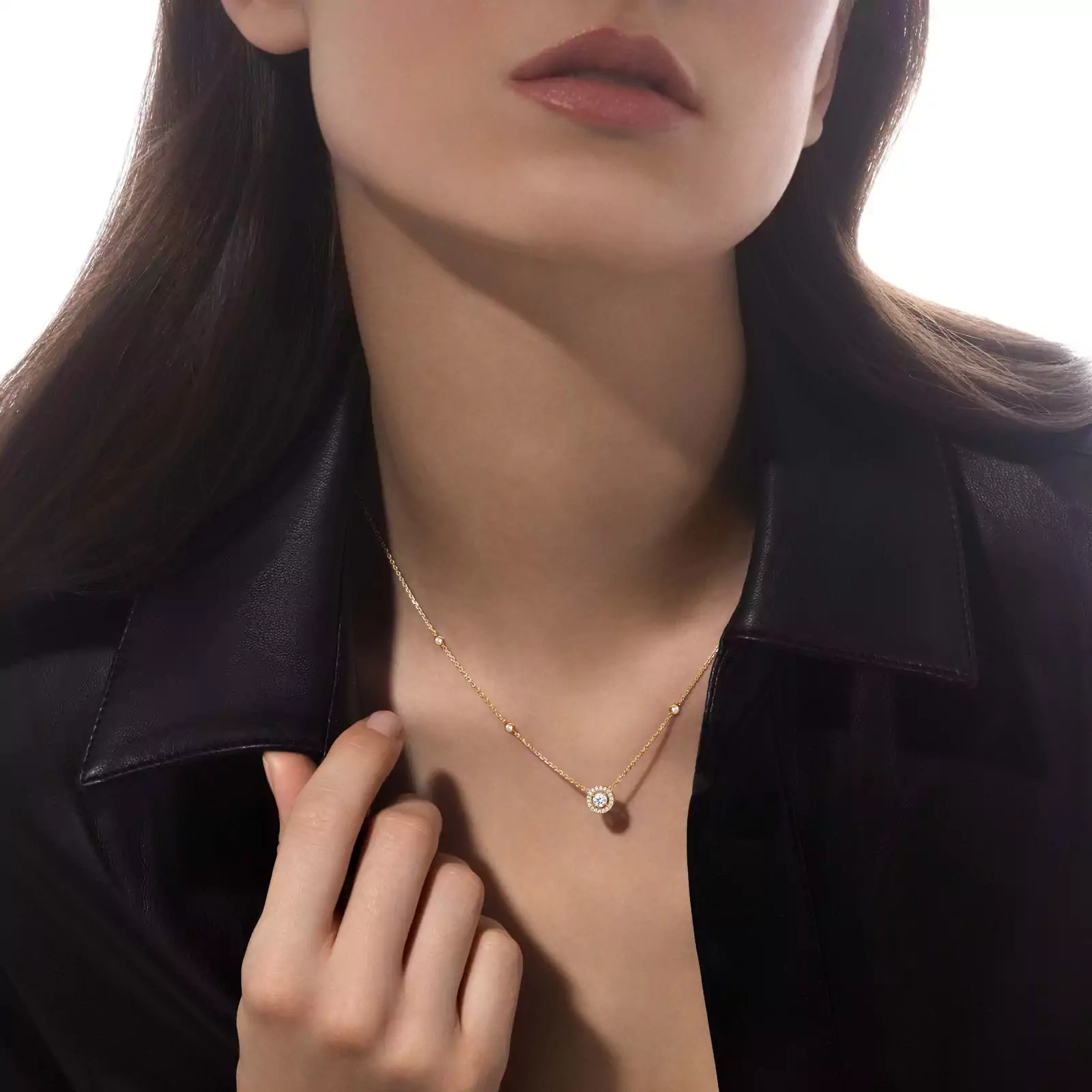 Collier Femme Or Jaune Diamond Joy Diamant Rond 0,20ct 04281-YG