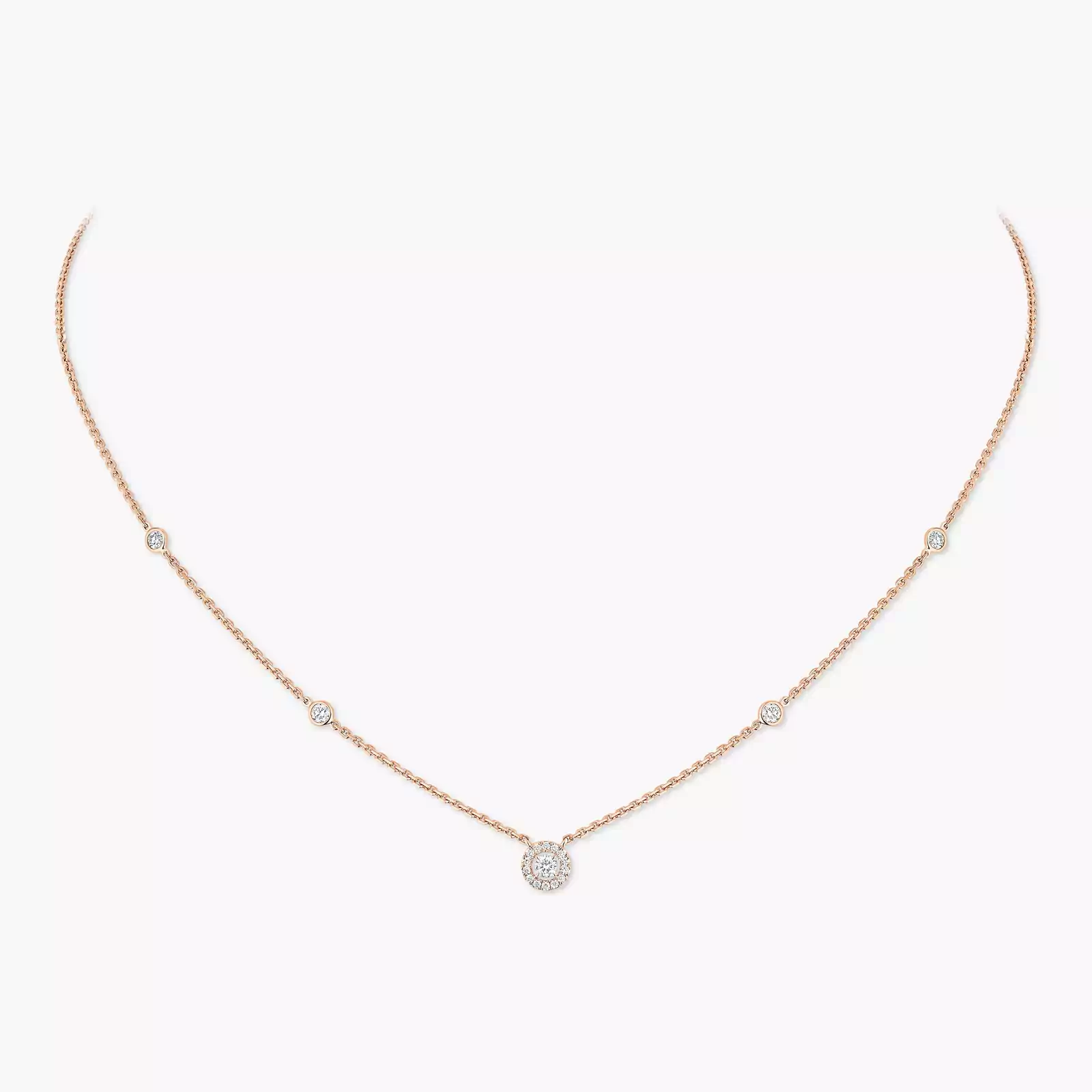 Joy XS Für sie Diamant Kette Roségold 05370-PG