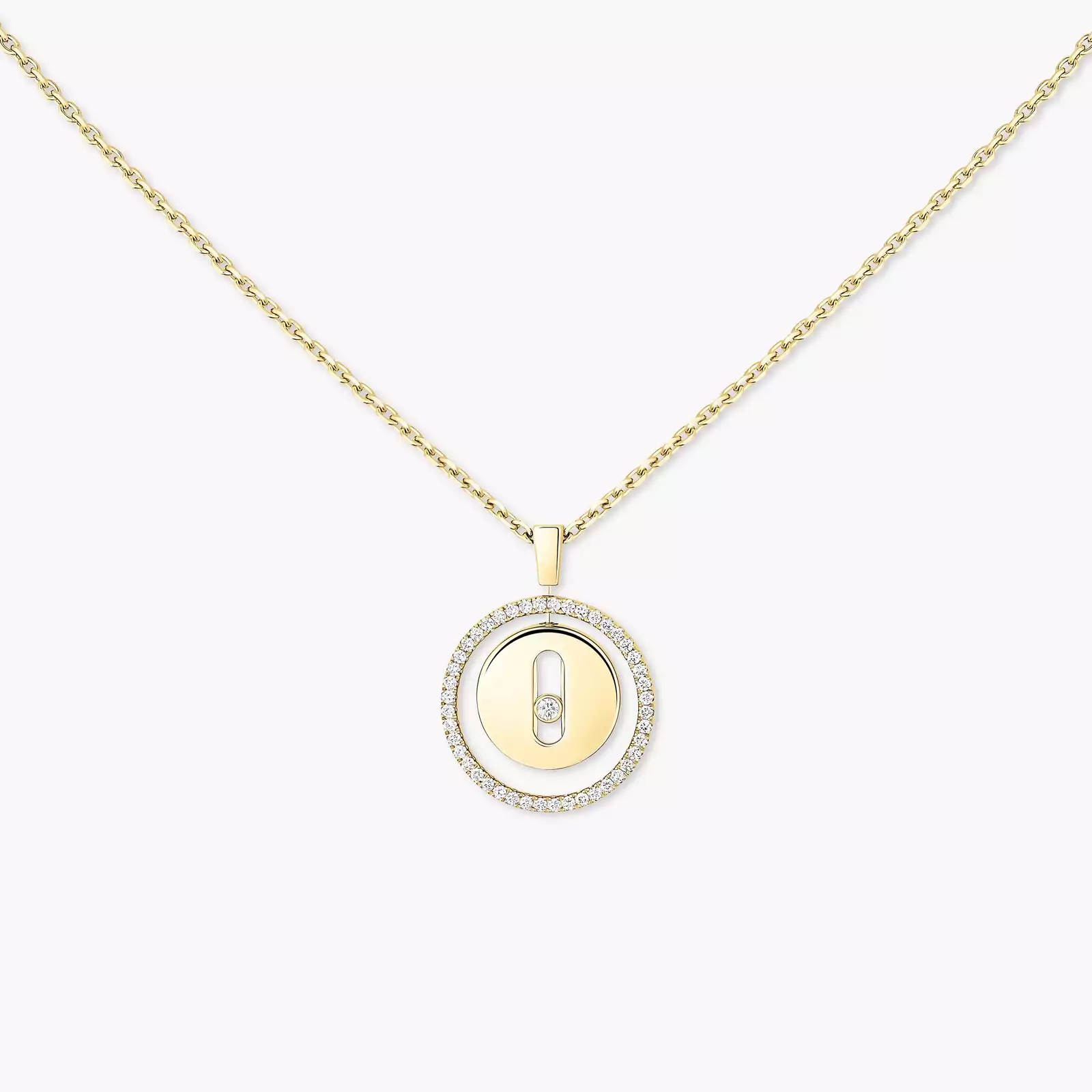 Lucky Move KM Für sie Diamant Kette Gelbgold 07396-YG