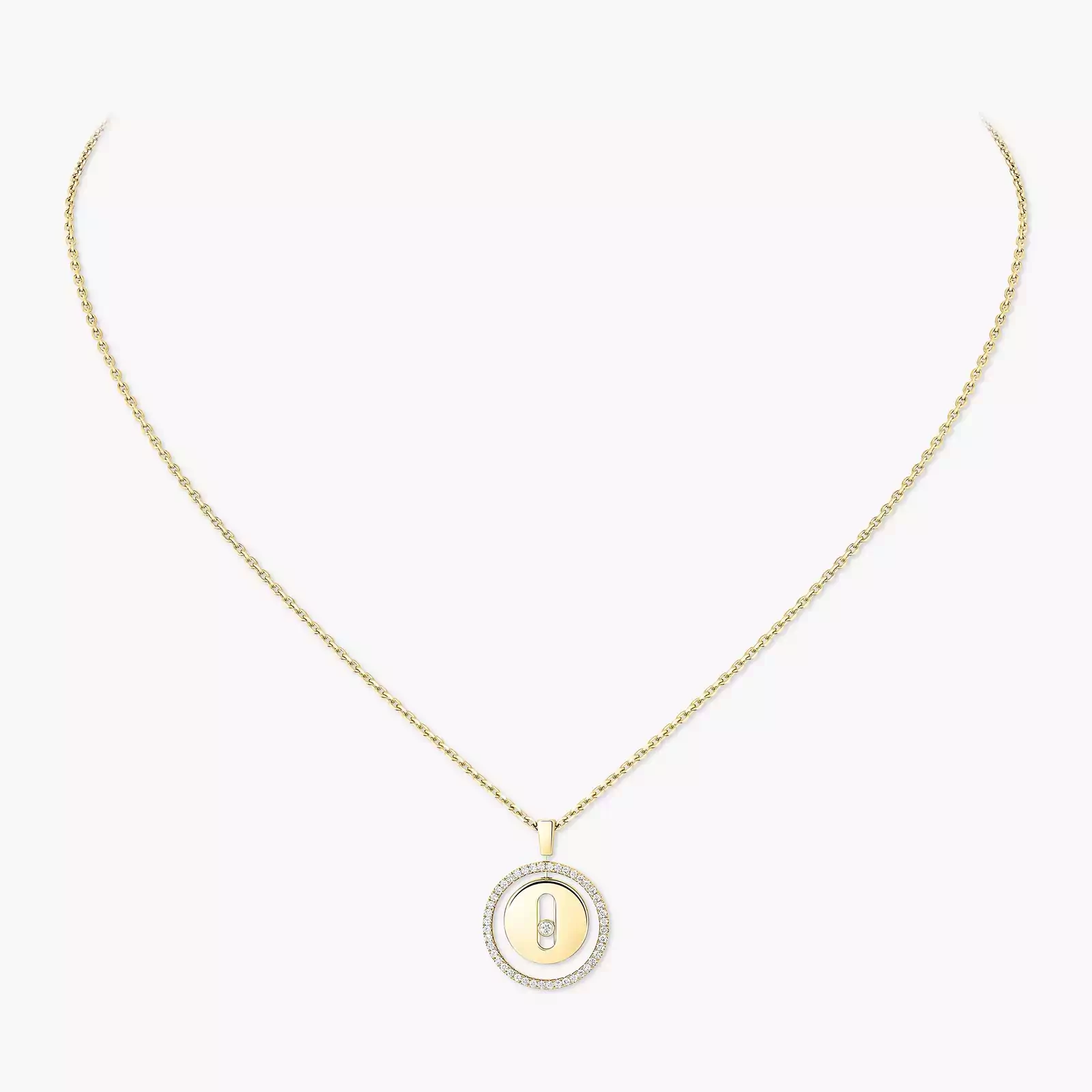 Lucky Move KM Für sie Diamant Kette Gelbgold 07396-YG