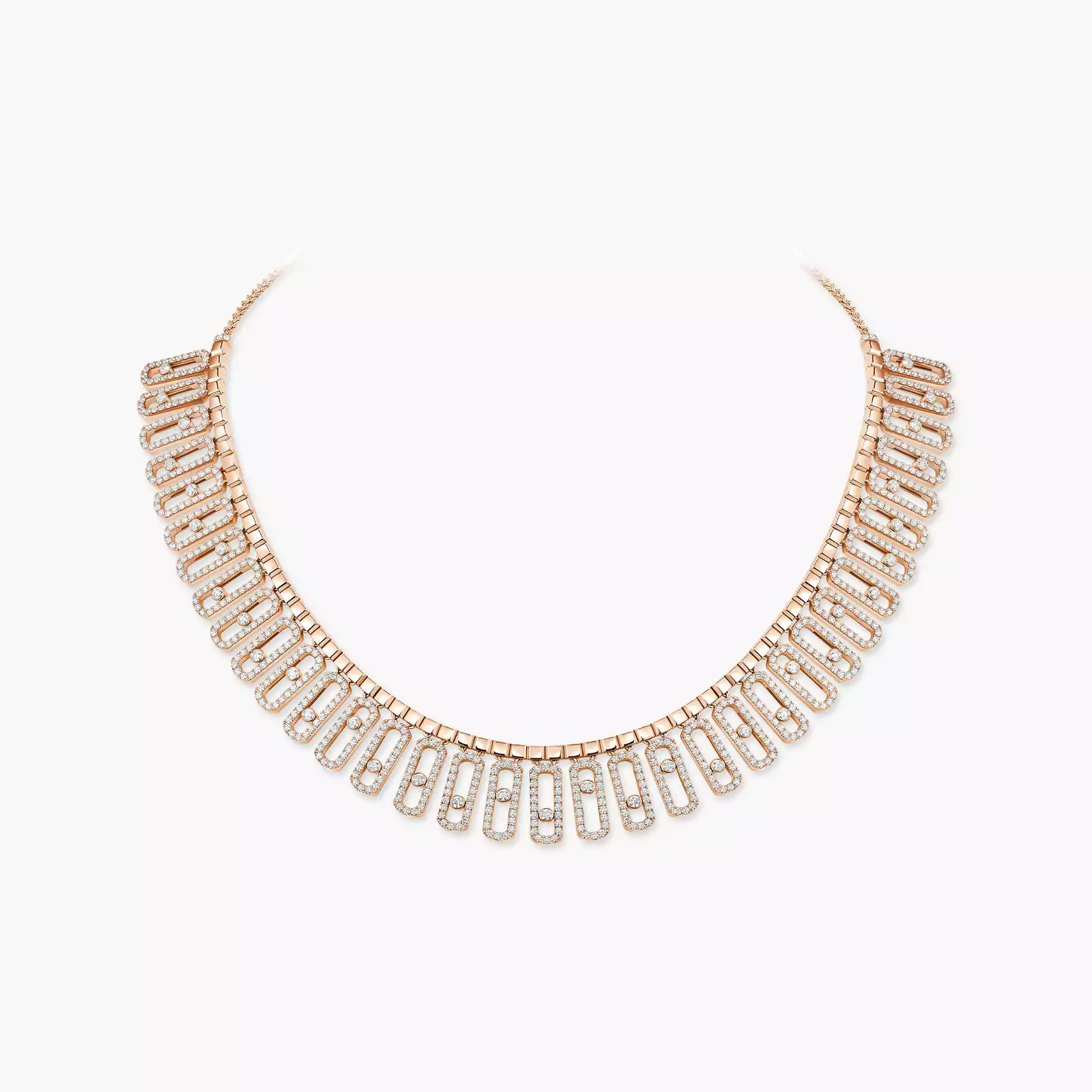 Move Iconica Pavé Pink Gold For Her Diamond Necklace 12699-PG