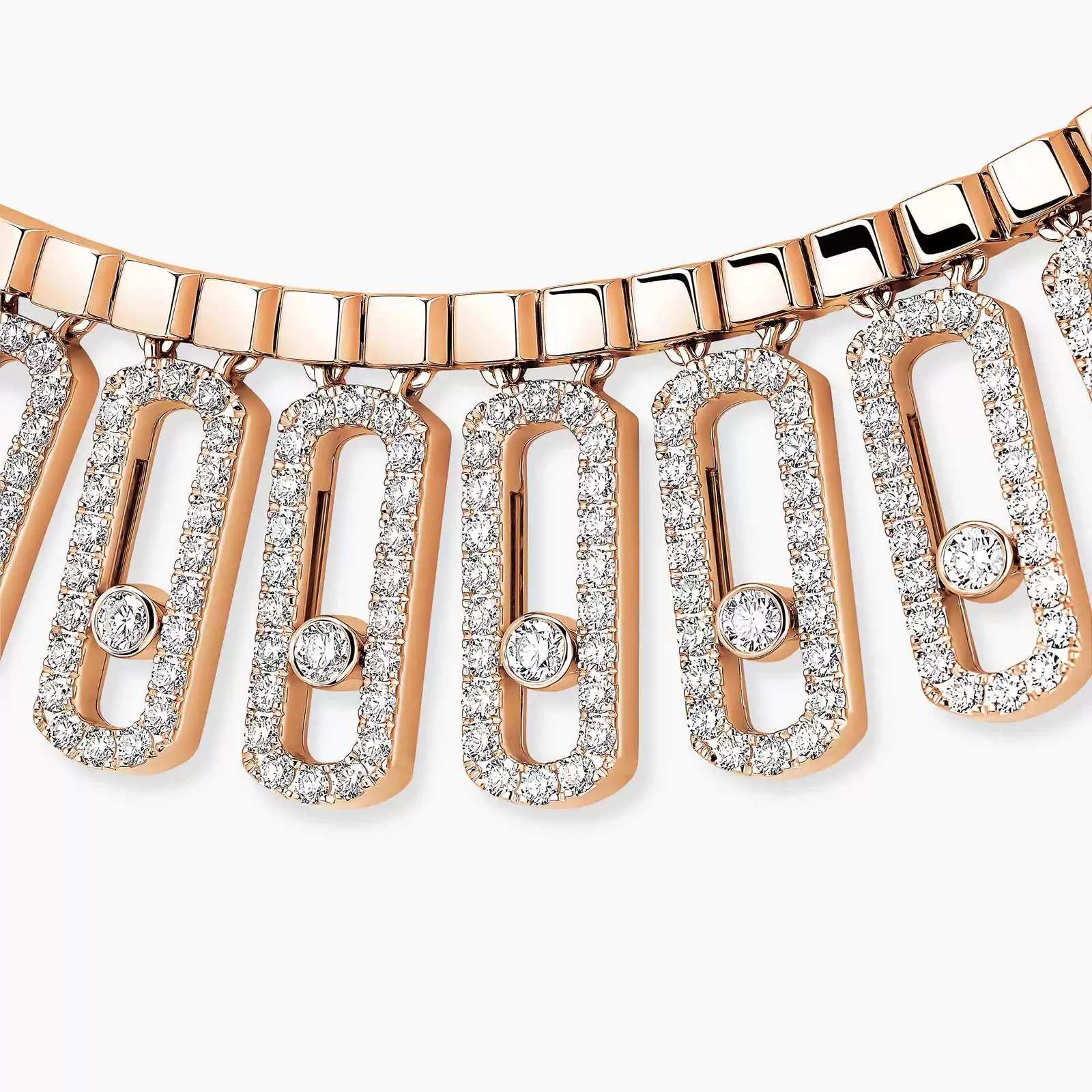 Move Iconica Pavé Pink Gold For Her Diamond Necklace 12699-PG