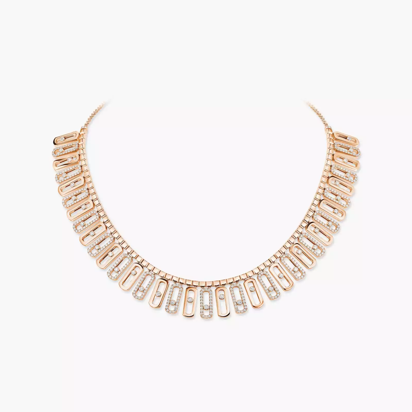 Collier Femme Or Rose Diamant Move Iconica 12558-PG