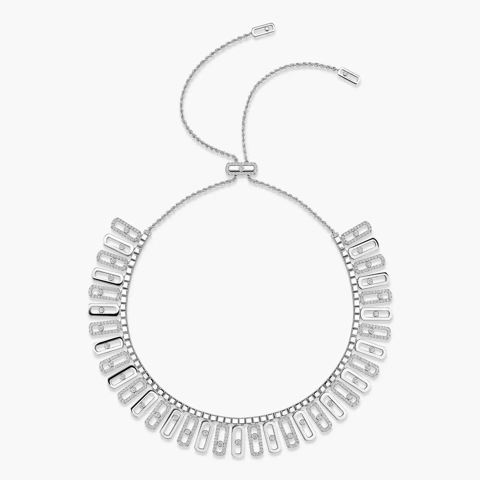 Collier Femme Or Blanc Diamant Move Iconica 12558-WG