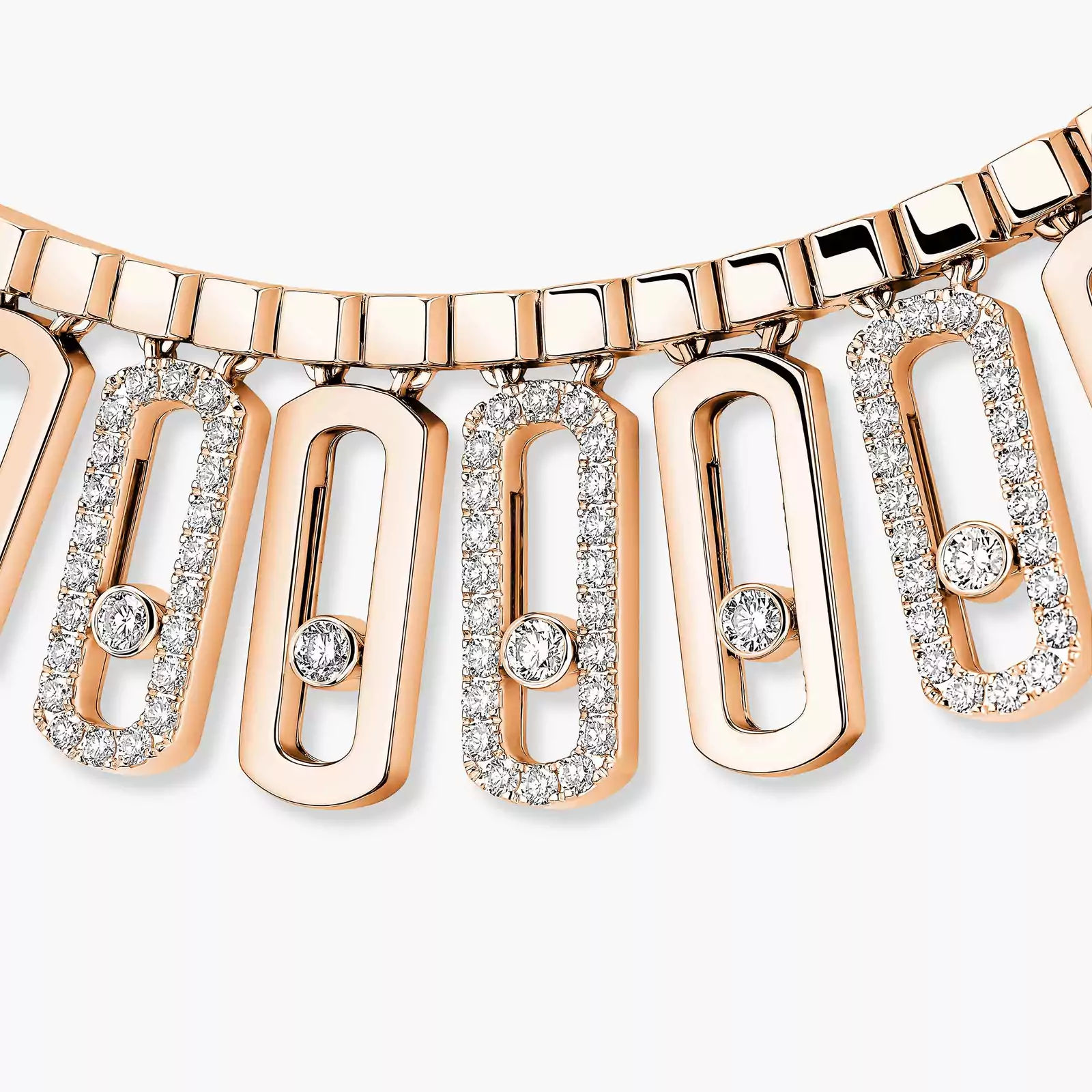 Collier Femme Or Rose Diamant Move Iconica 12558-PG