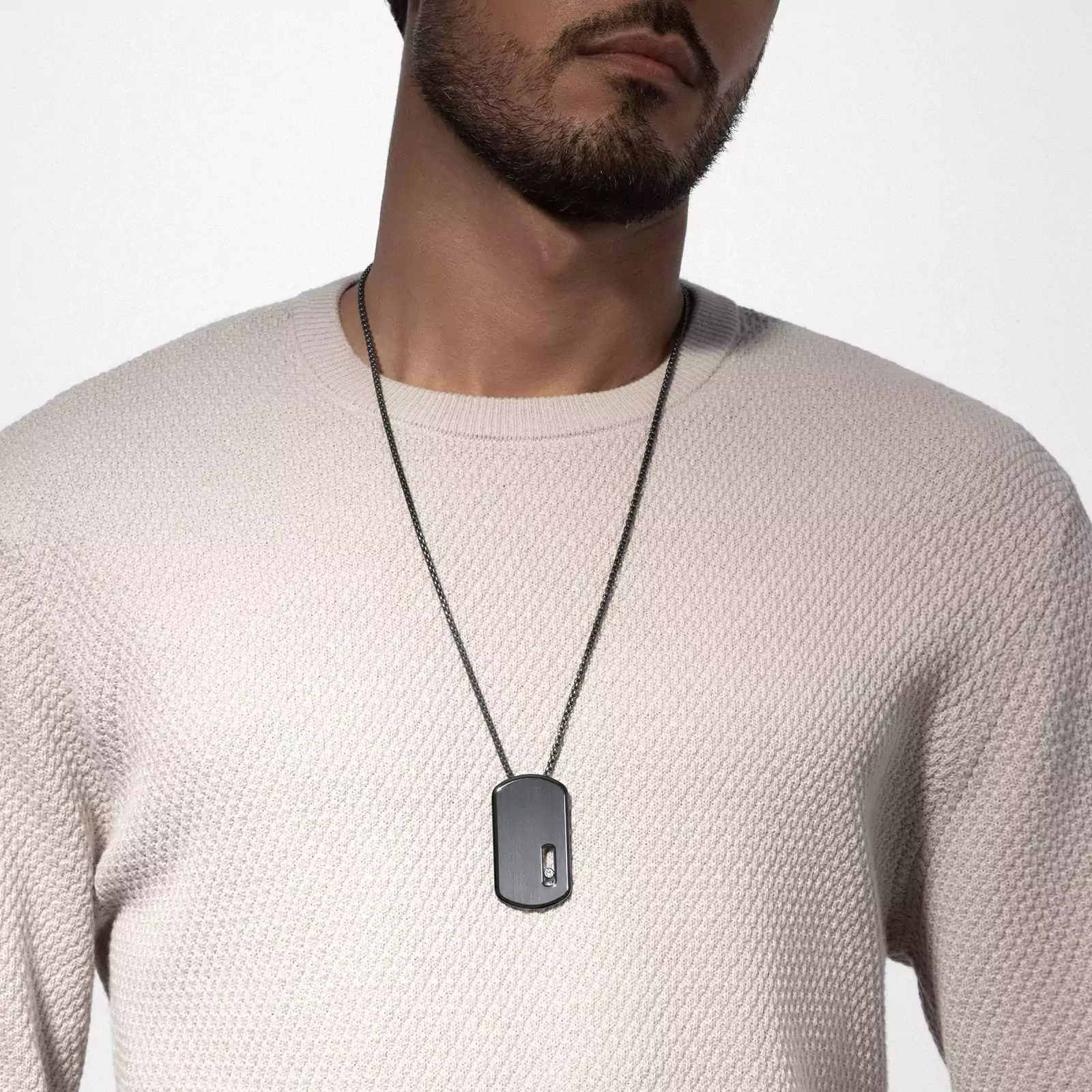 Collier Femme Graphite Titanium Diamant Pendentif GM Move Titanium Graphite 13194-TG