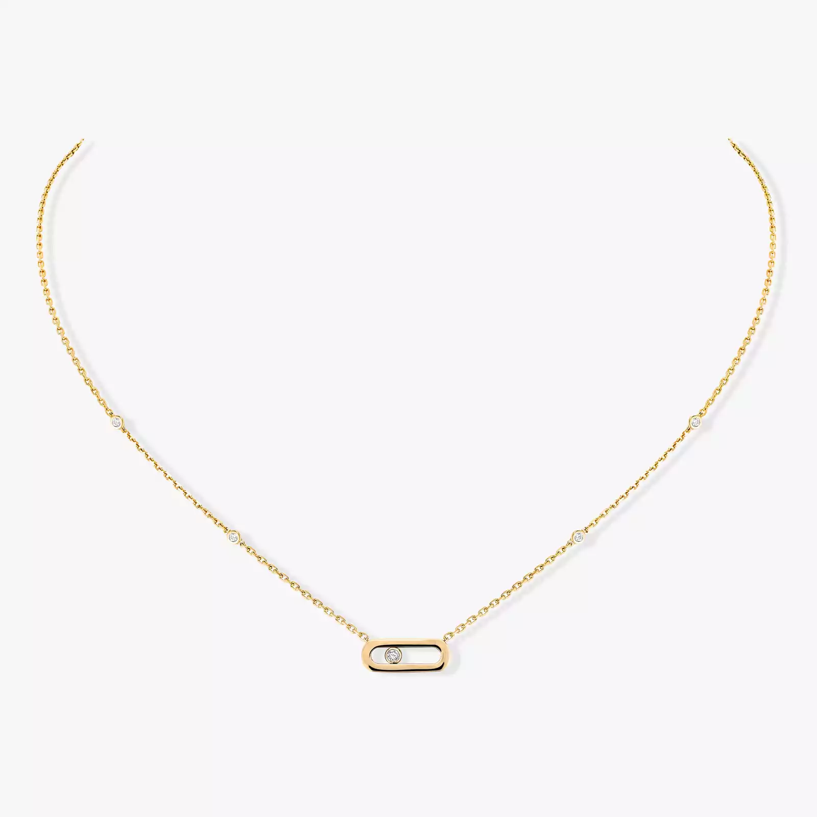 Collier Femme Or Jaune Diamant Move Uno Or 10053-YG
