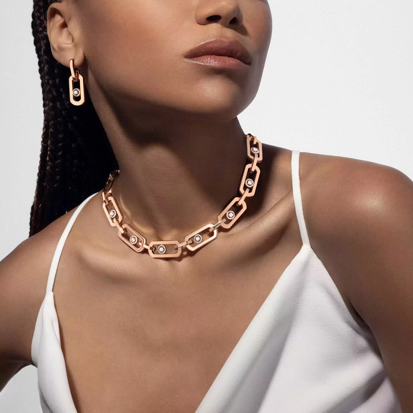 Collier Femme Or Rose Diamond So Move XL 13080-PG