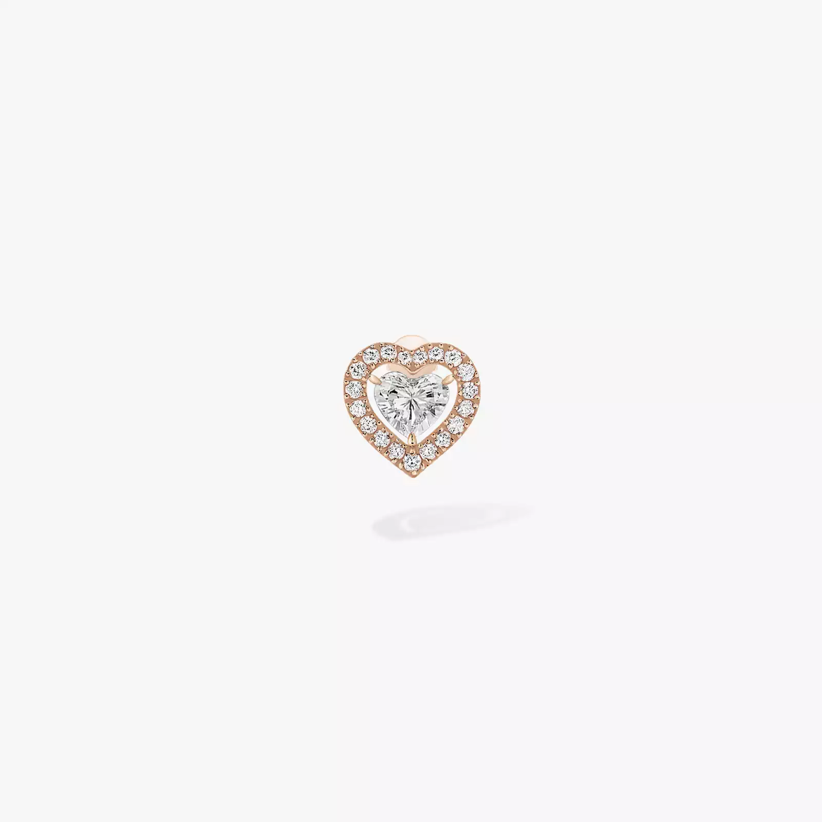 Joy Cœur 0.15-carat single stud earring Pink Gold For Her Diamond Earrings 11562-PG