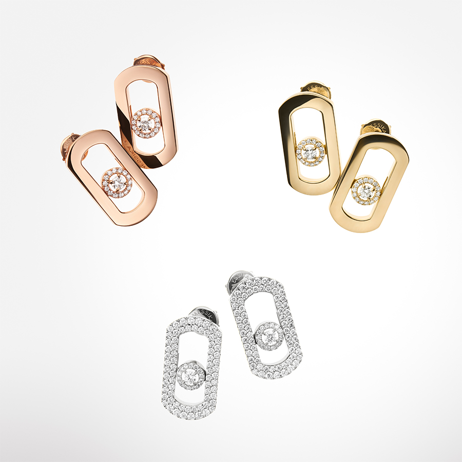Les boucles d'oreilles en diamant