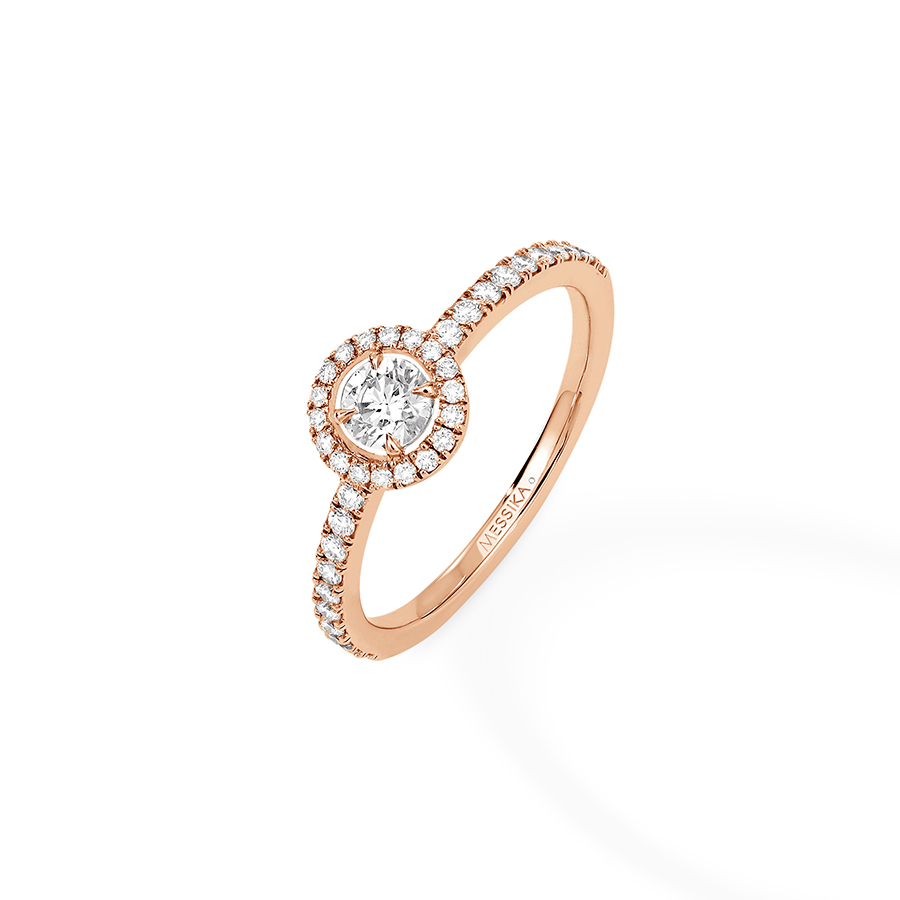 Pink gold diamond engagement ring - Bague Joy